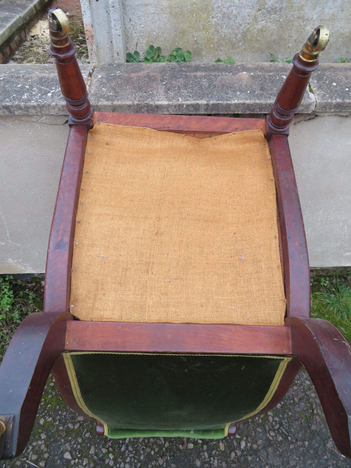 photo furniture Very Rare Early Howard & Sons Elbow Armchair.