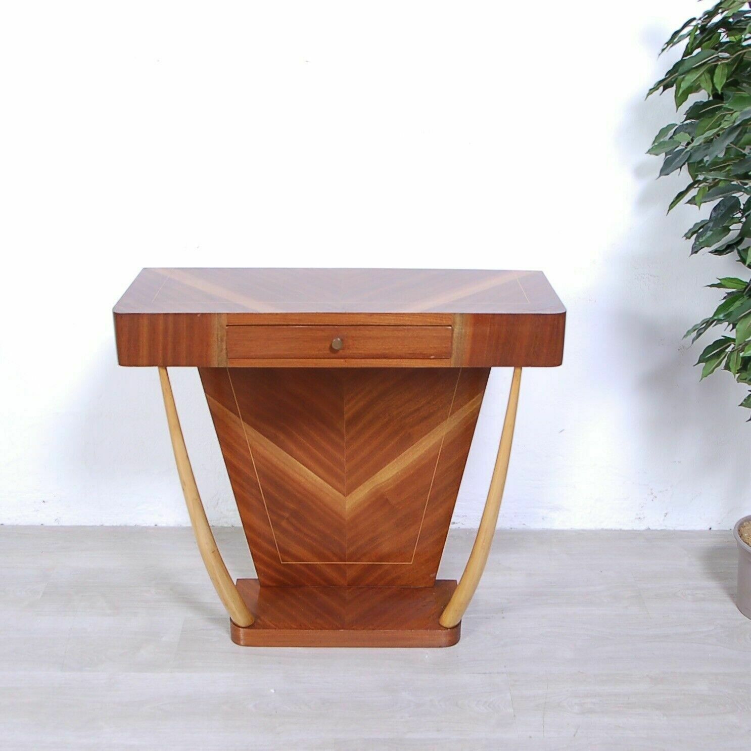 Vintage Wooden Console Table 1950s Design Paolo Buffa Modern Style
