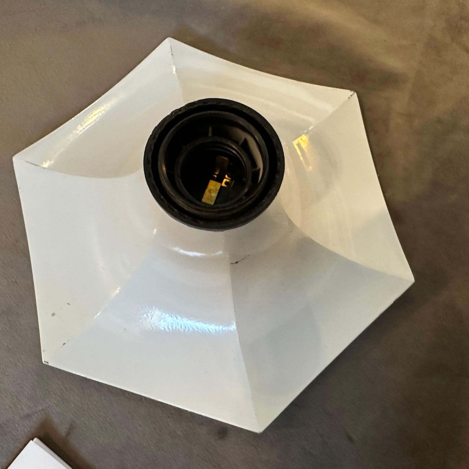 Lighting 1970s Space Age Fosnova Mod. Cloe 508 White Painted Metal Wall Sconce photo
