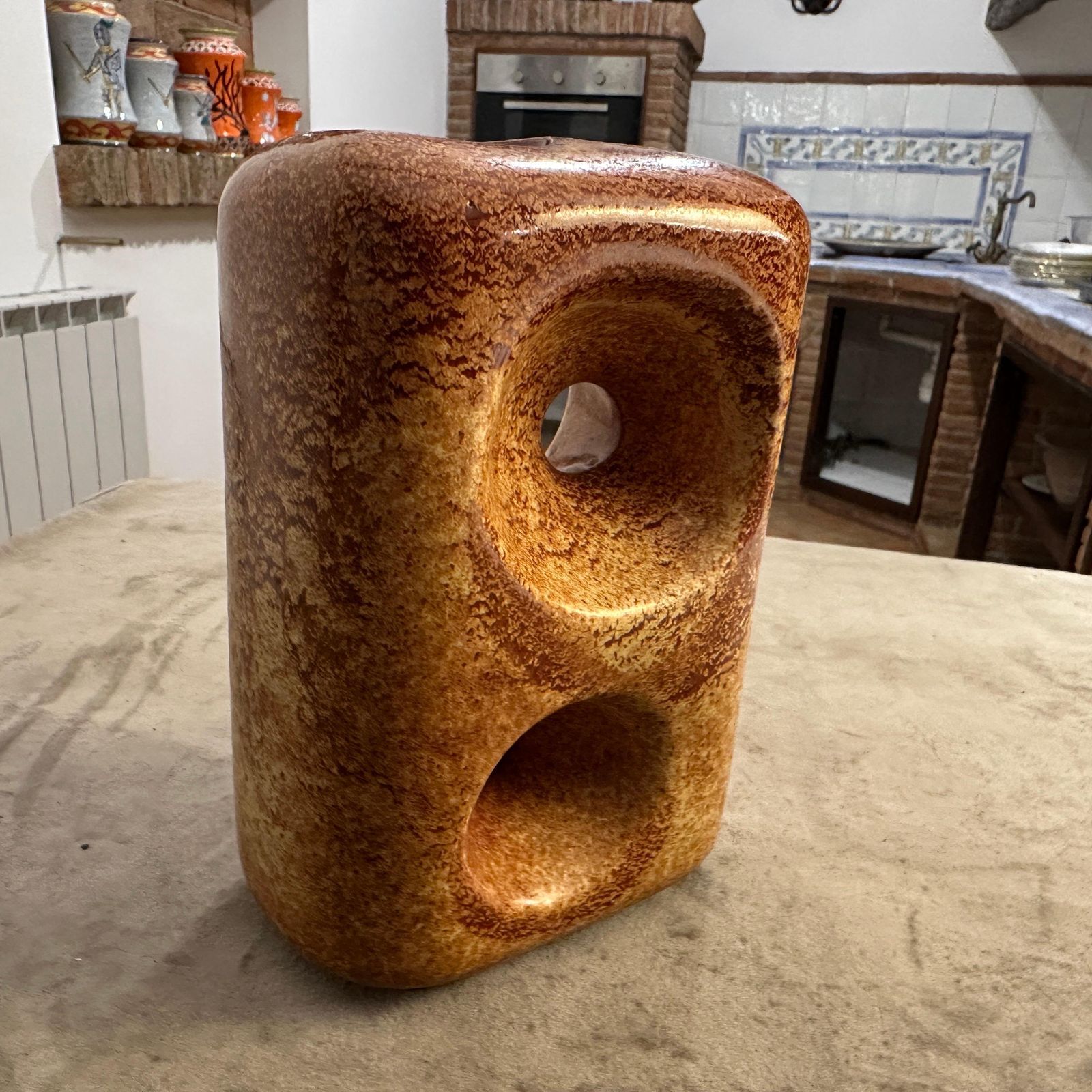 A 1970s Modernist Ceramic Italian Vase By Bertoncello photo 430.0