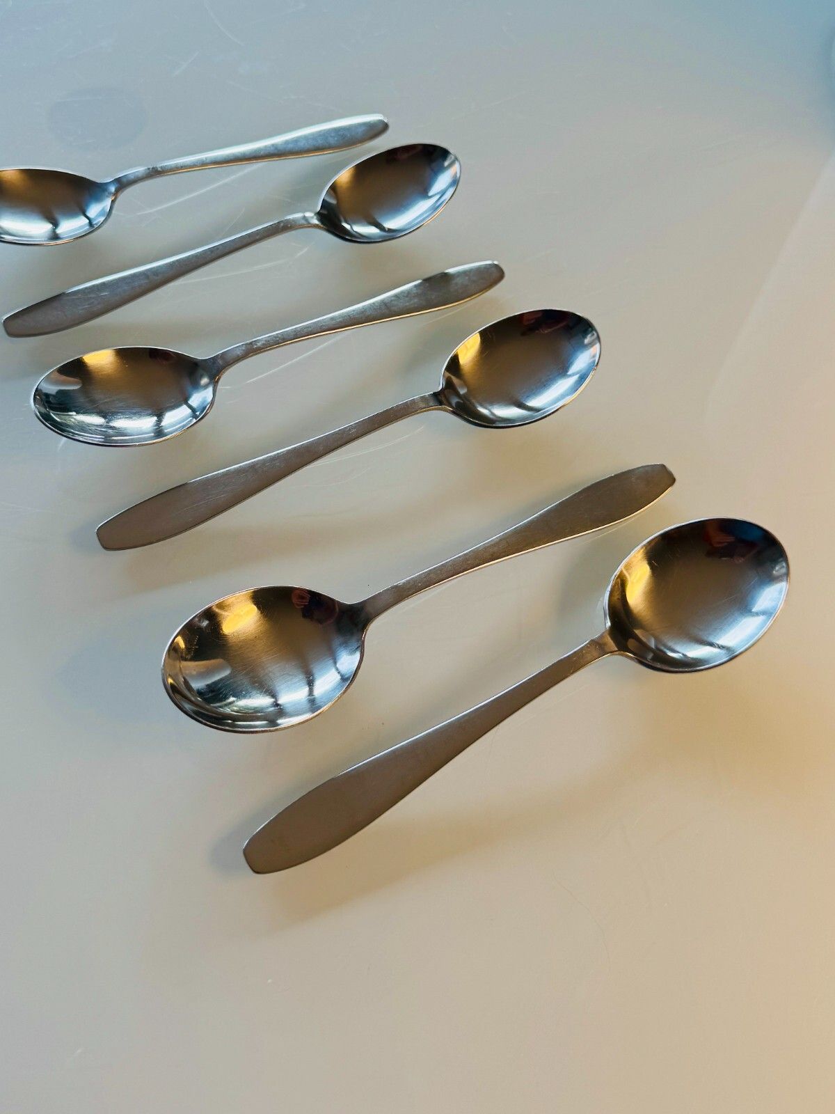 Set Of 6 Old Hall Campden Dessert Spoons, 17.5cm, Unboxed photo furniture