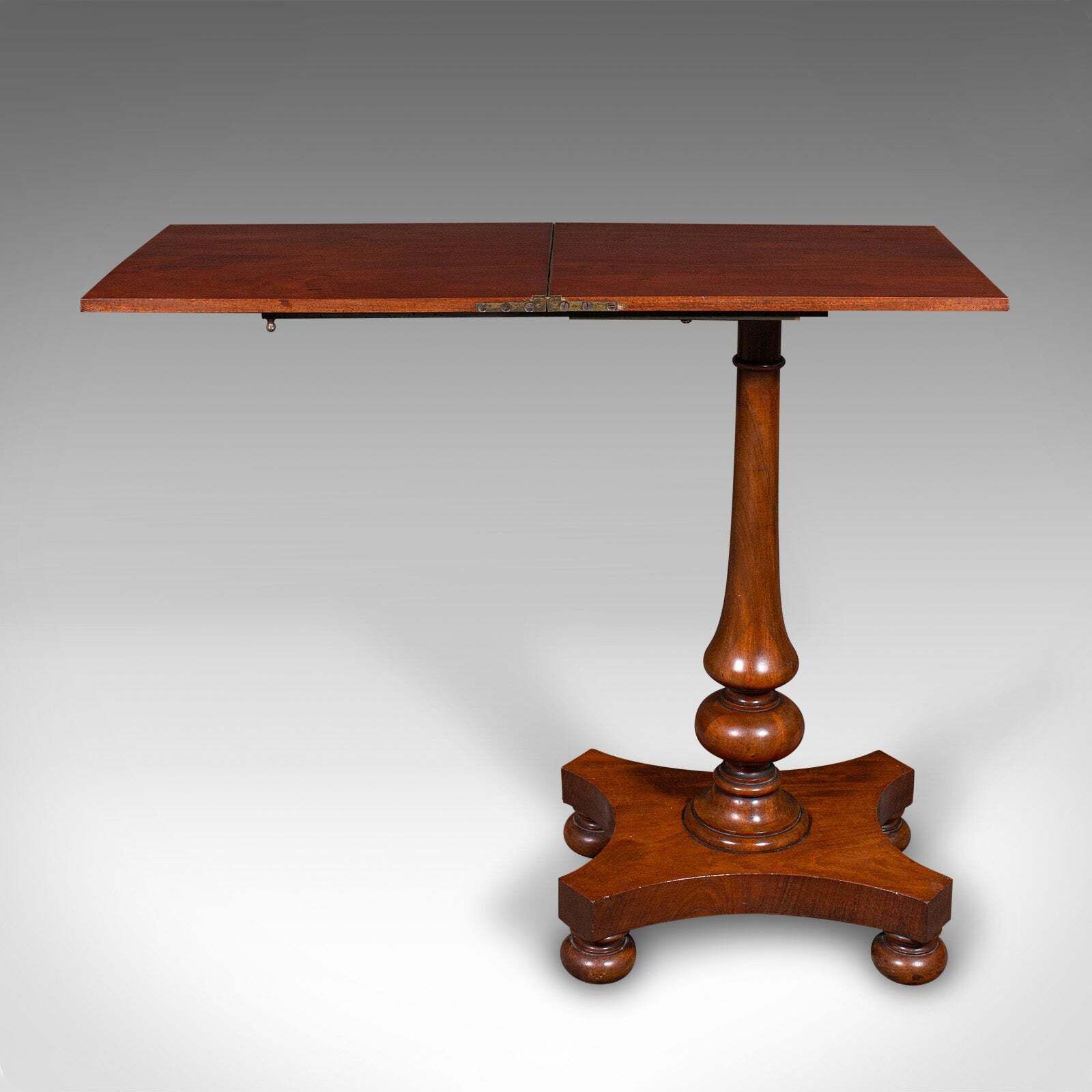 Antique Calligrapher's Extending Table, English, Cantilever, Chairside, Regency photo Furniture
