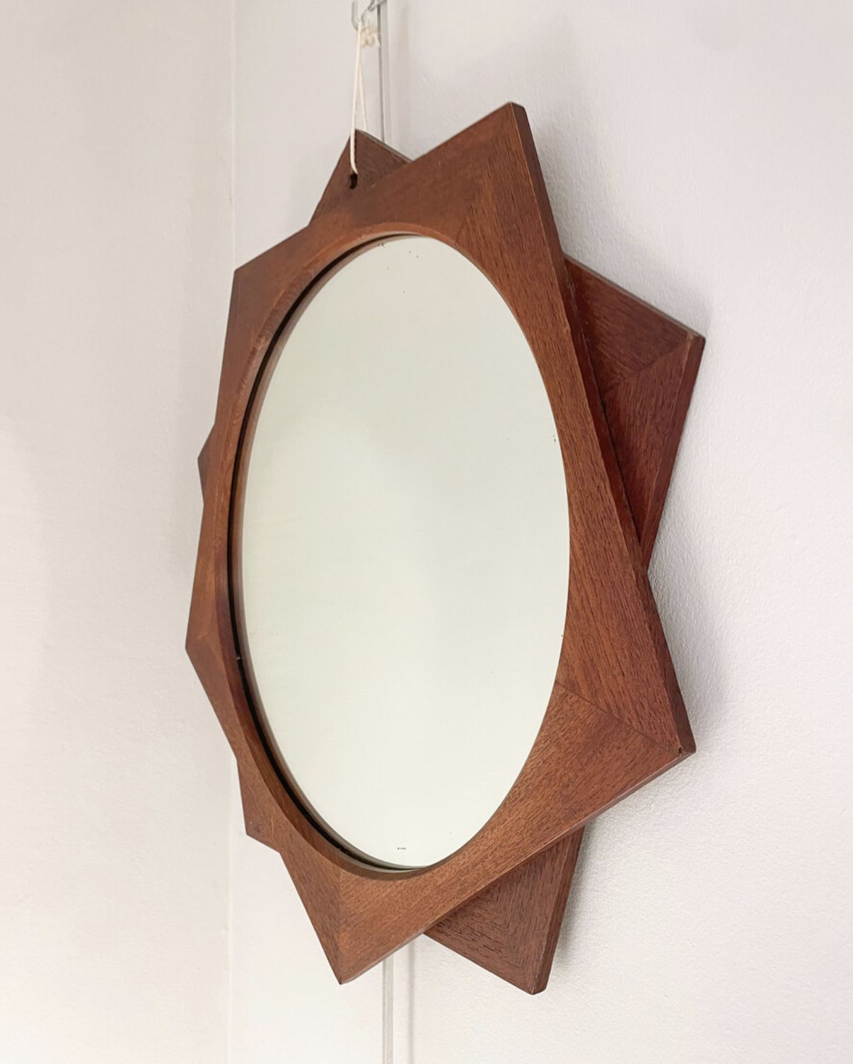 Wall Mirror ” Mira” By Ico Parisi For Stildomus, Italy, 1950s photo for sale