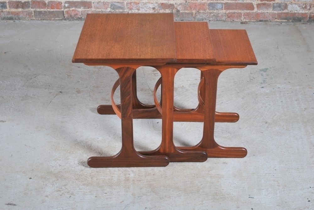Midcentury G Plan Fresco Teak Nest Of Tables C.1960 photo for sale