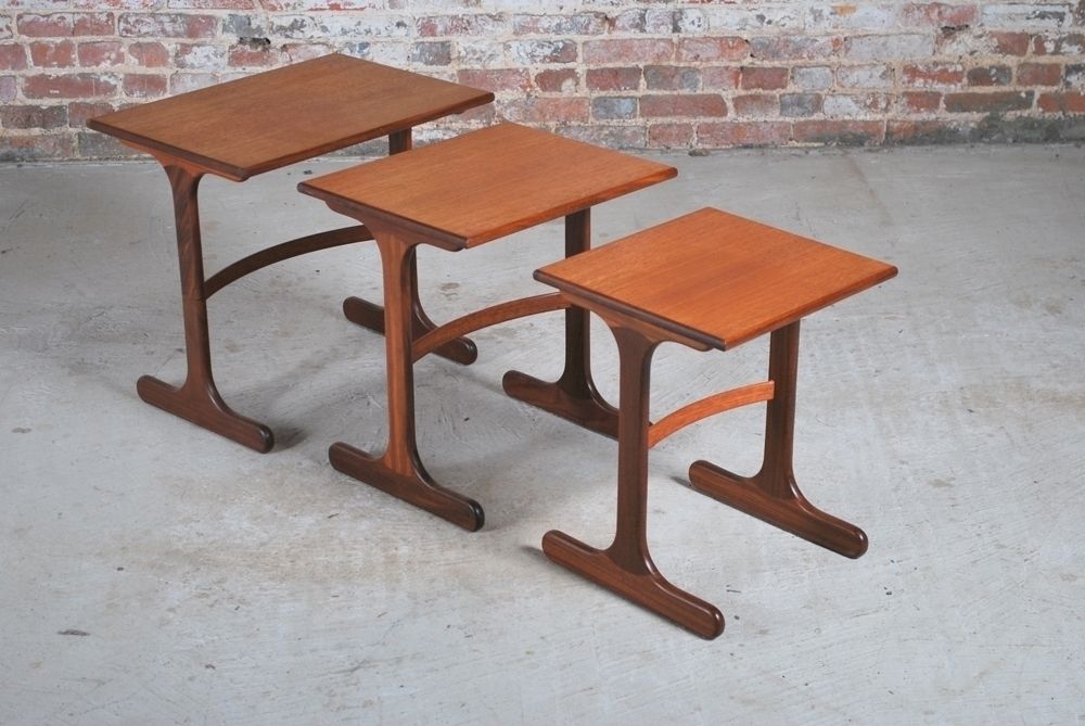 Midcentury G Plan Fresco Teak Nest Of Tables C.1960 photo Furniture
