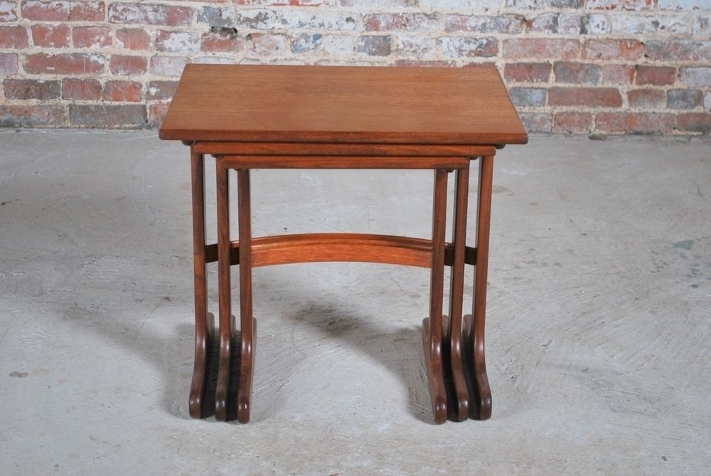 Midcentury G Plan Fresco Teak Nest Of Tables C.1960 photo 225.0