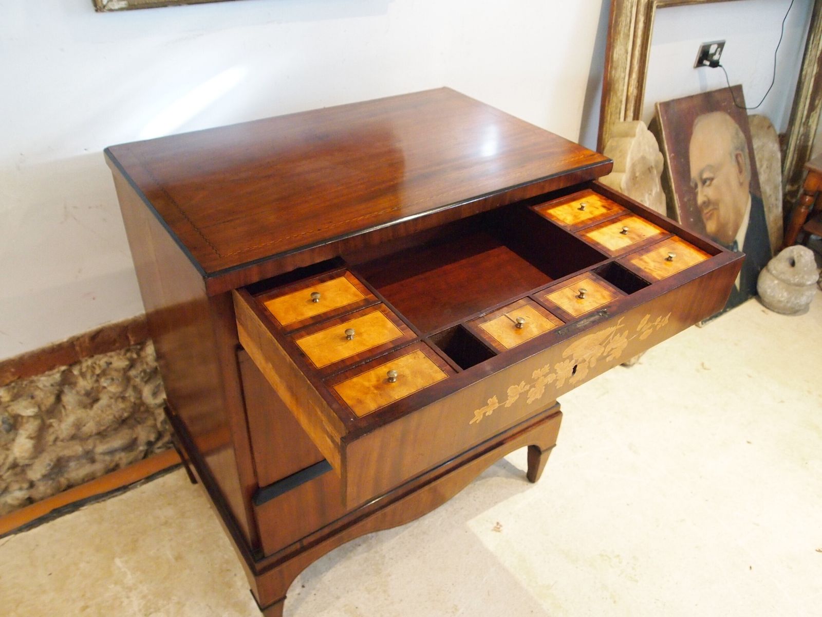 Chest Of Drawers Rare Italian Inlaid Commode C1810 photo furniture