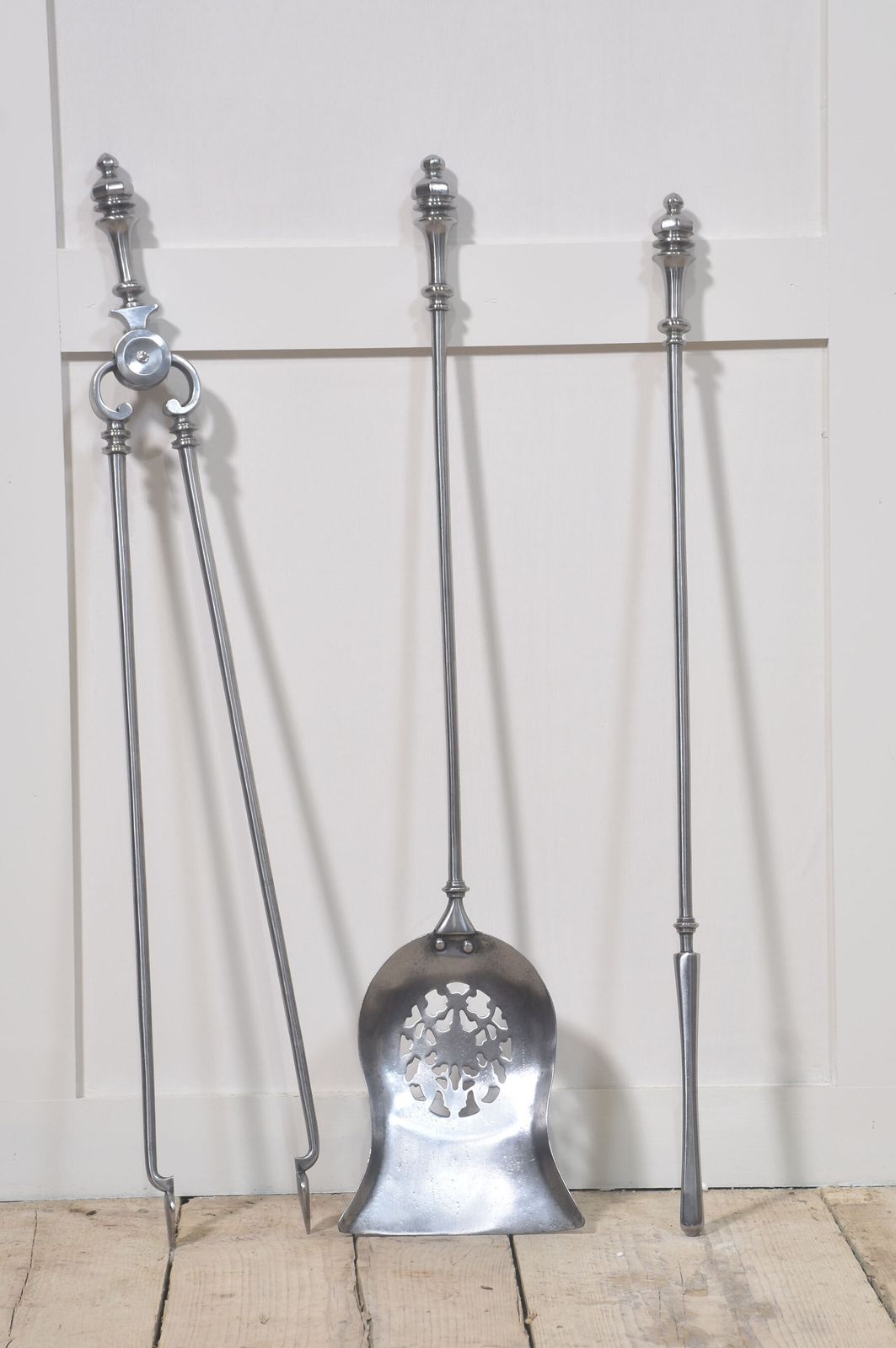Polished Steel Triple Companion Fire Tools