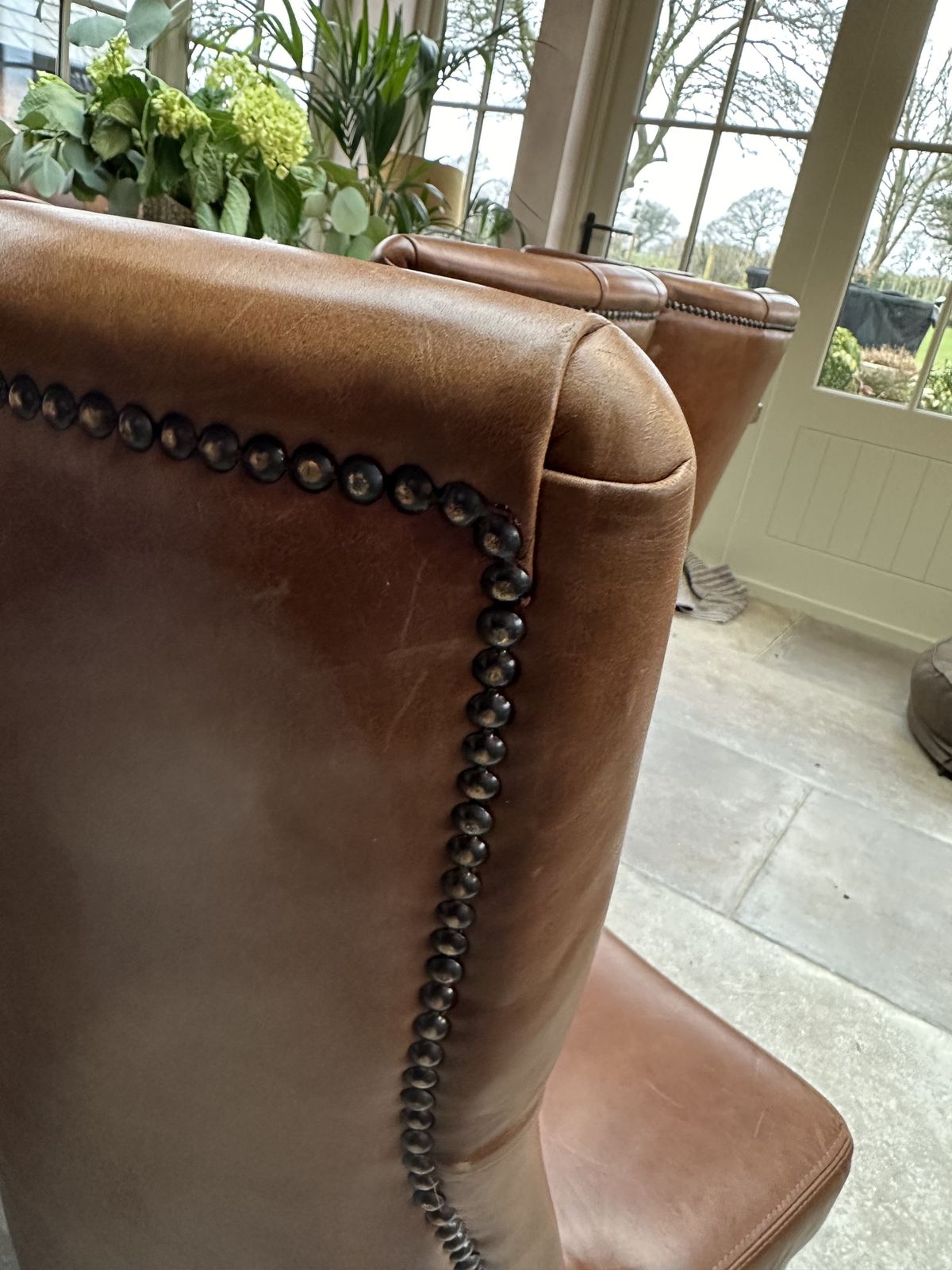 Leather Dining Chairs X8 photo for sale