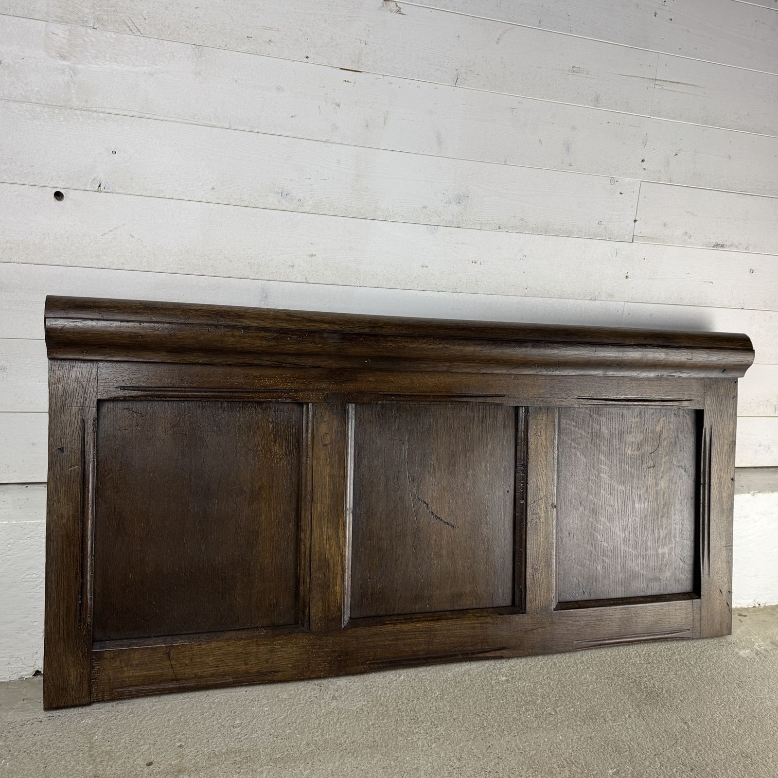 Small Section Of Antique Oak Wall Panelling With Moulded Top Rail photo for sale