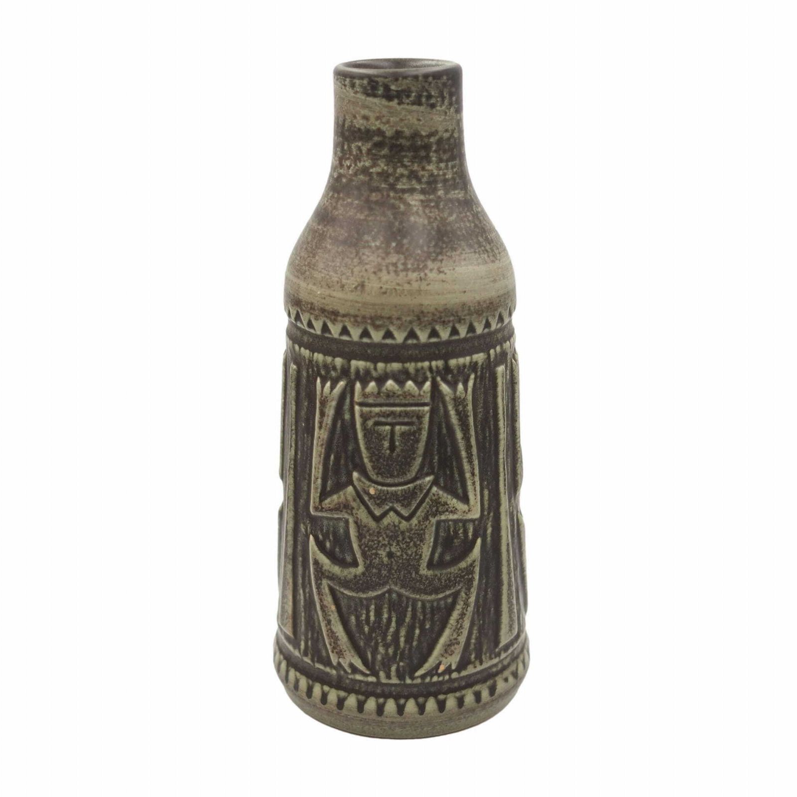 Ceramic Vase, Danish Design, 1960s, Manufactured By Johgus Bornholm Keramik