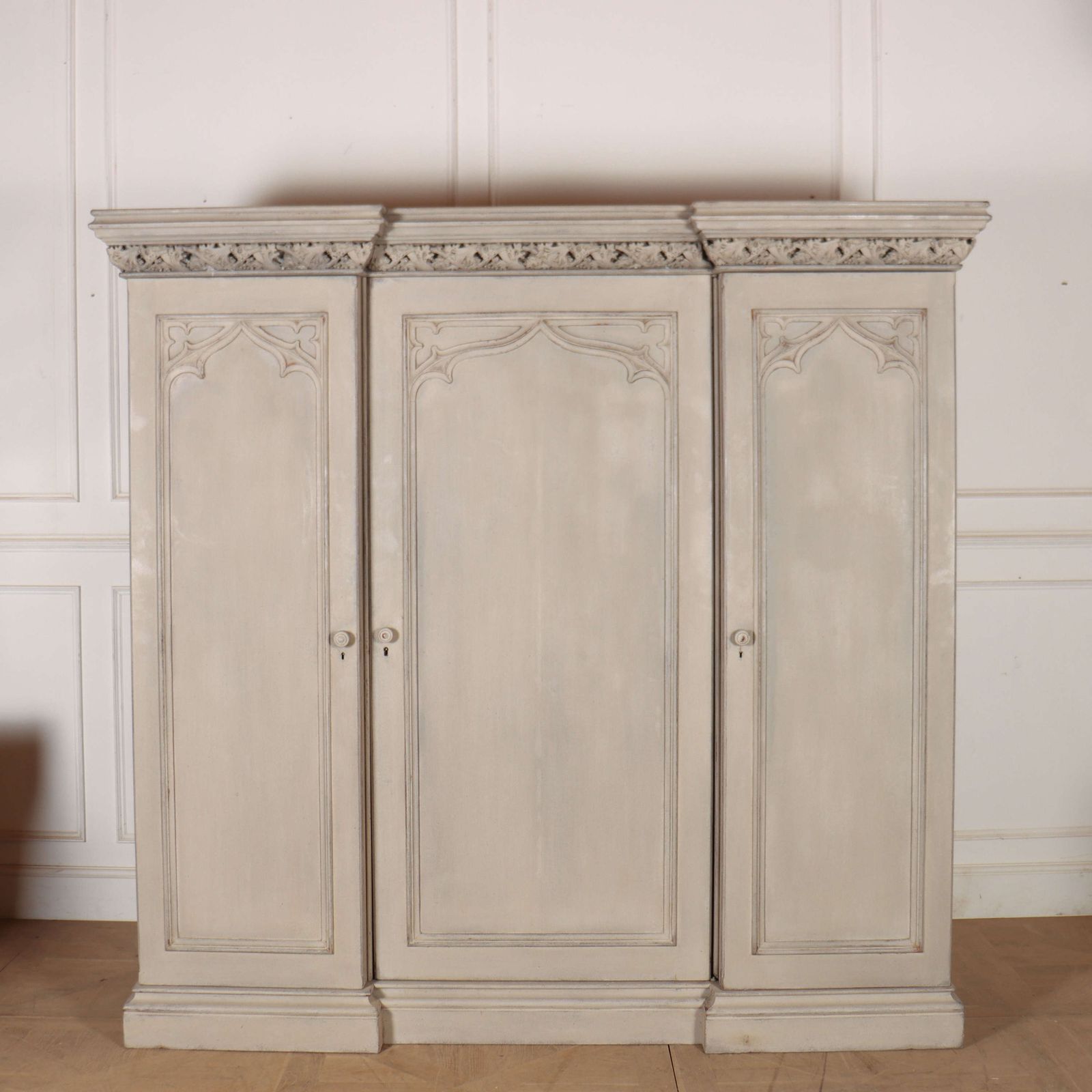 19th Century English Country House Gothic Wardrobe