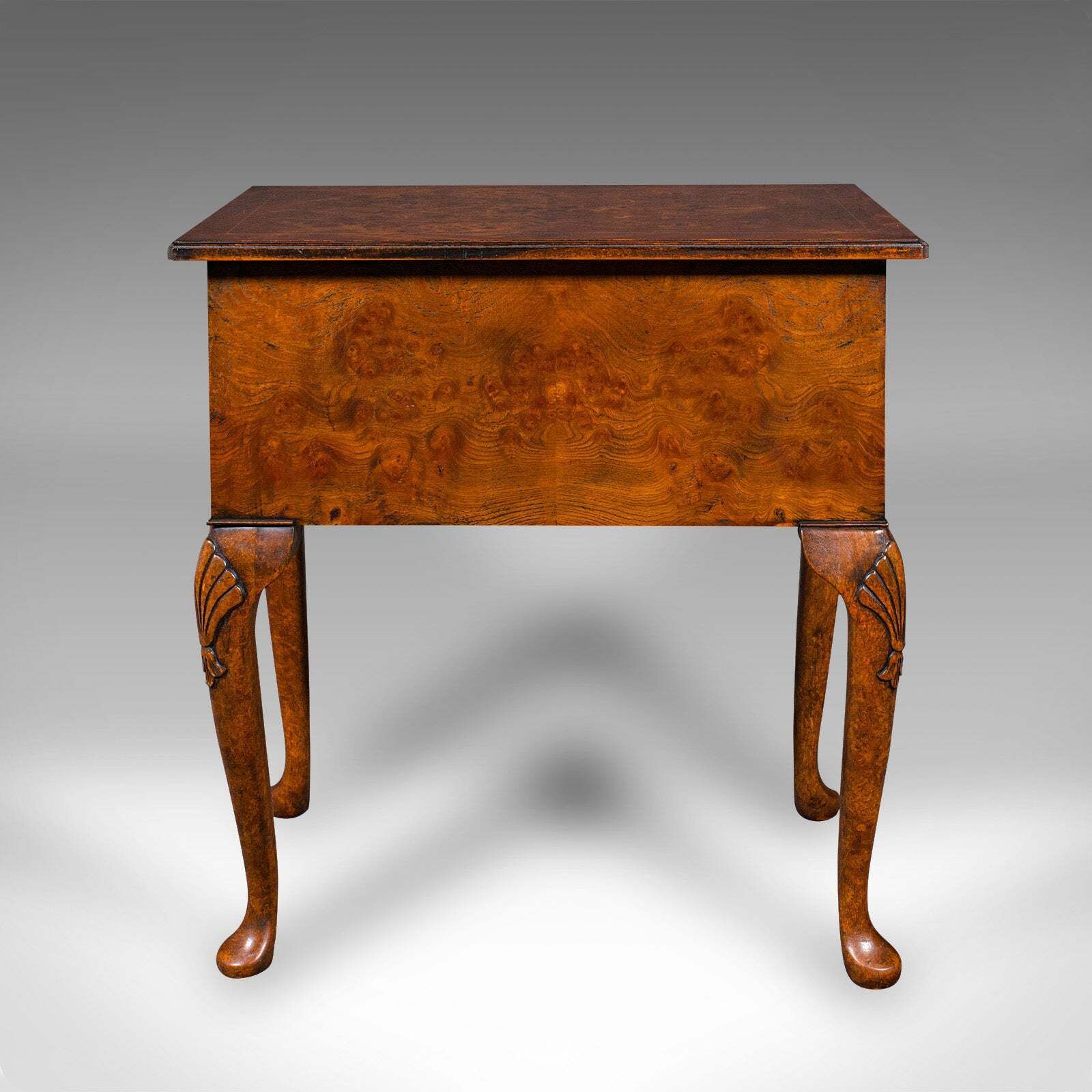Vintage Georgian Revival Side Table, English, Walnut, Lowboy, Reception, Hallway photo Furniture