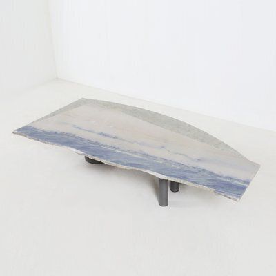 Sculptural Coffee Table In Marble And Stone By Pia Manu, 1970s