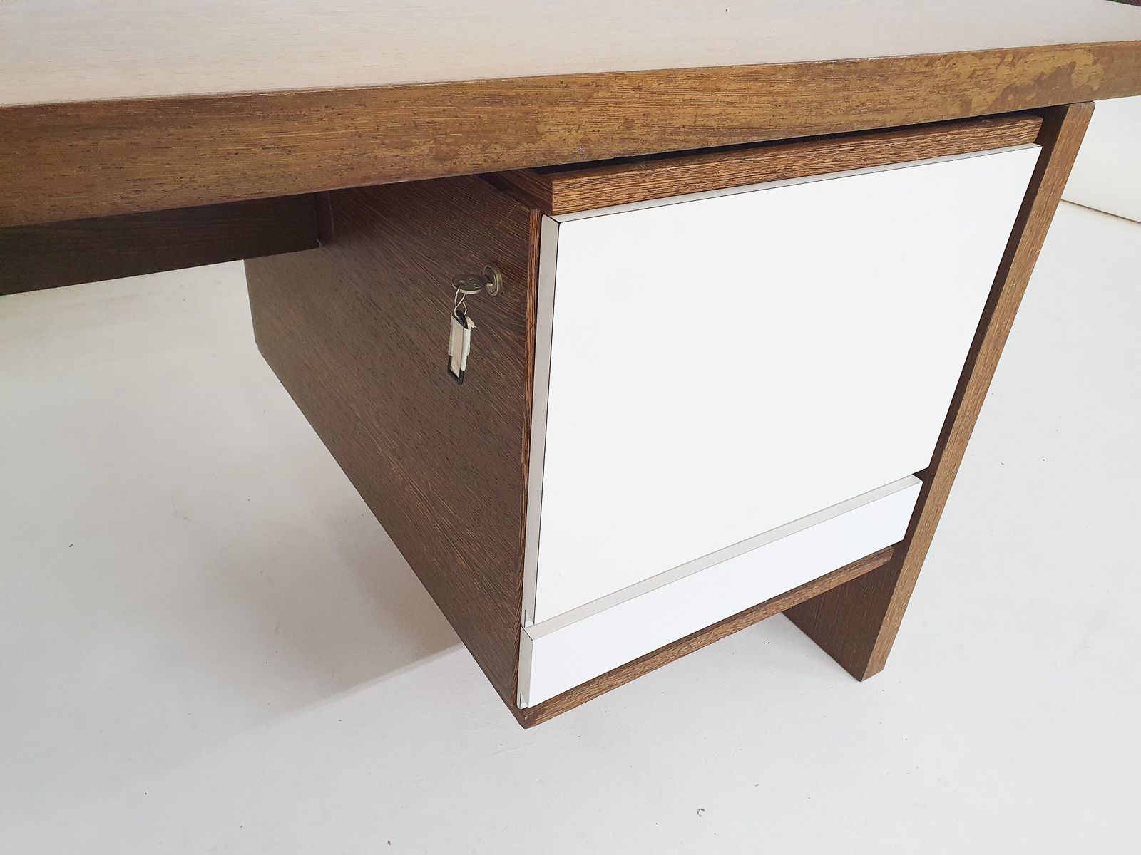929.0 Large Wenge Desk, Attributed To 'T Spectrum, The Netherlands 1950's photo