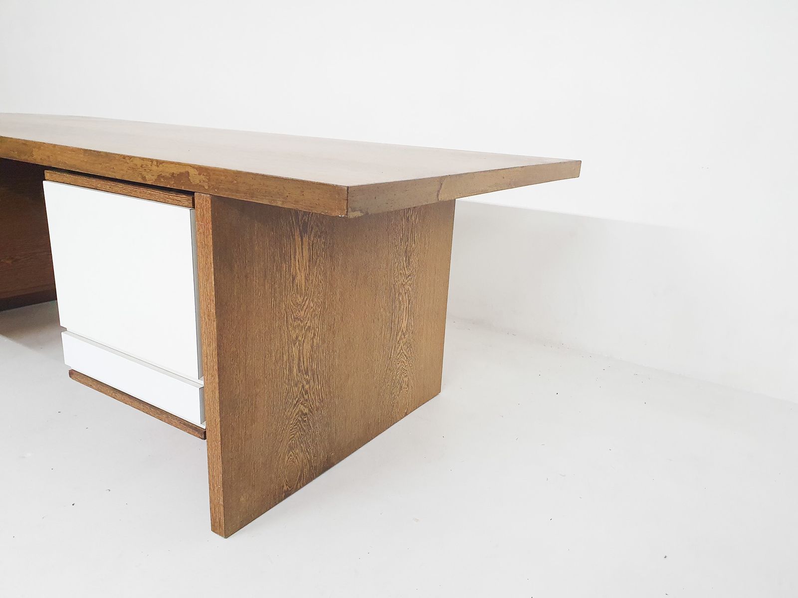 photo buy Large Wenge Desk, Attributed To 'T Spectrum, The Netherlands 1950's