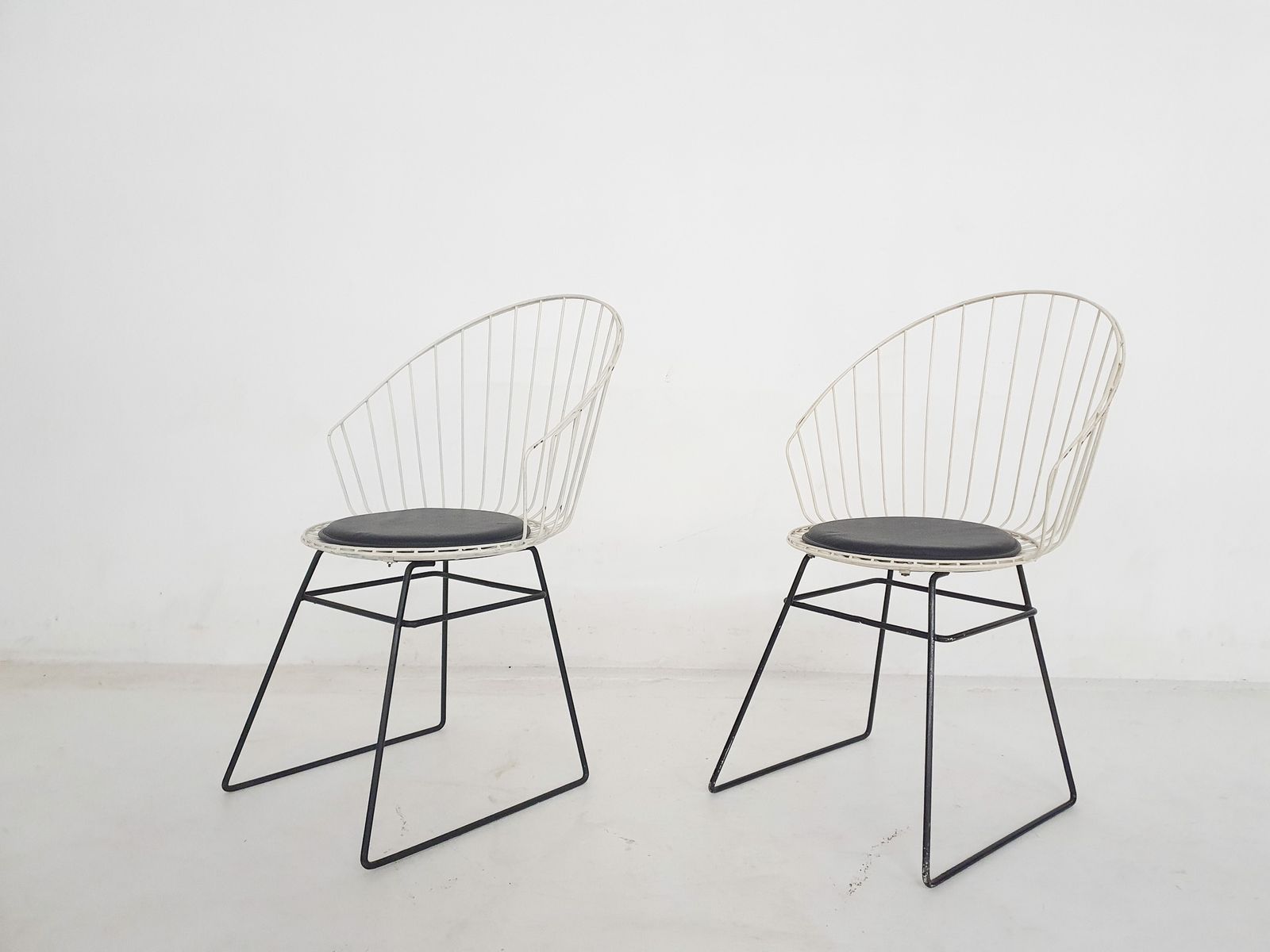 D. Dekker For Tomado Wire Chairs, The Netherlands 1950's photo furniture