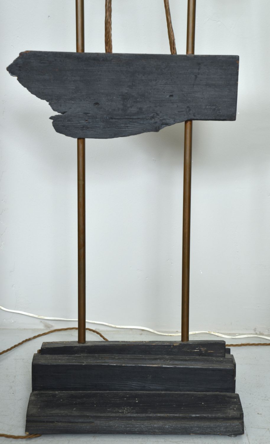photo for sale Rare 1960s Abstract Standard Lamp Sculpture By David Graves Figurative Handcrafted Midcentury