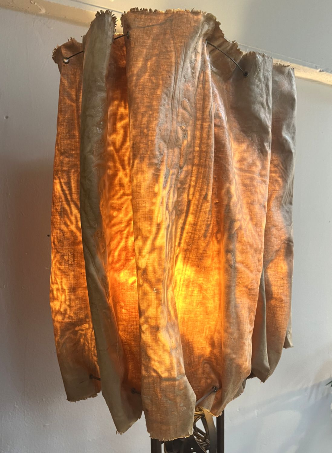 photo vinterior Rare 1960s Abstract Standard Lamp Sculpture By David Graves Figurative Handcrafted Midcentury