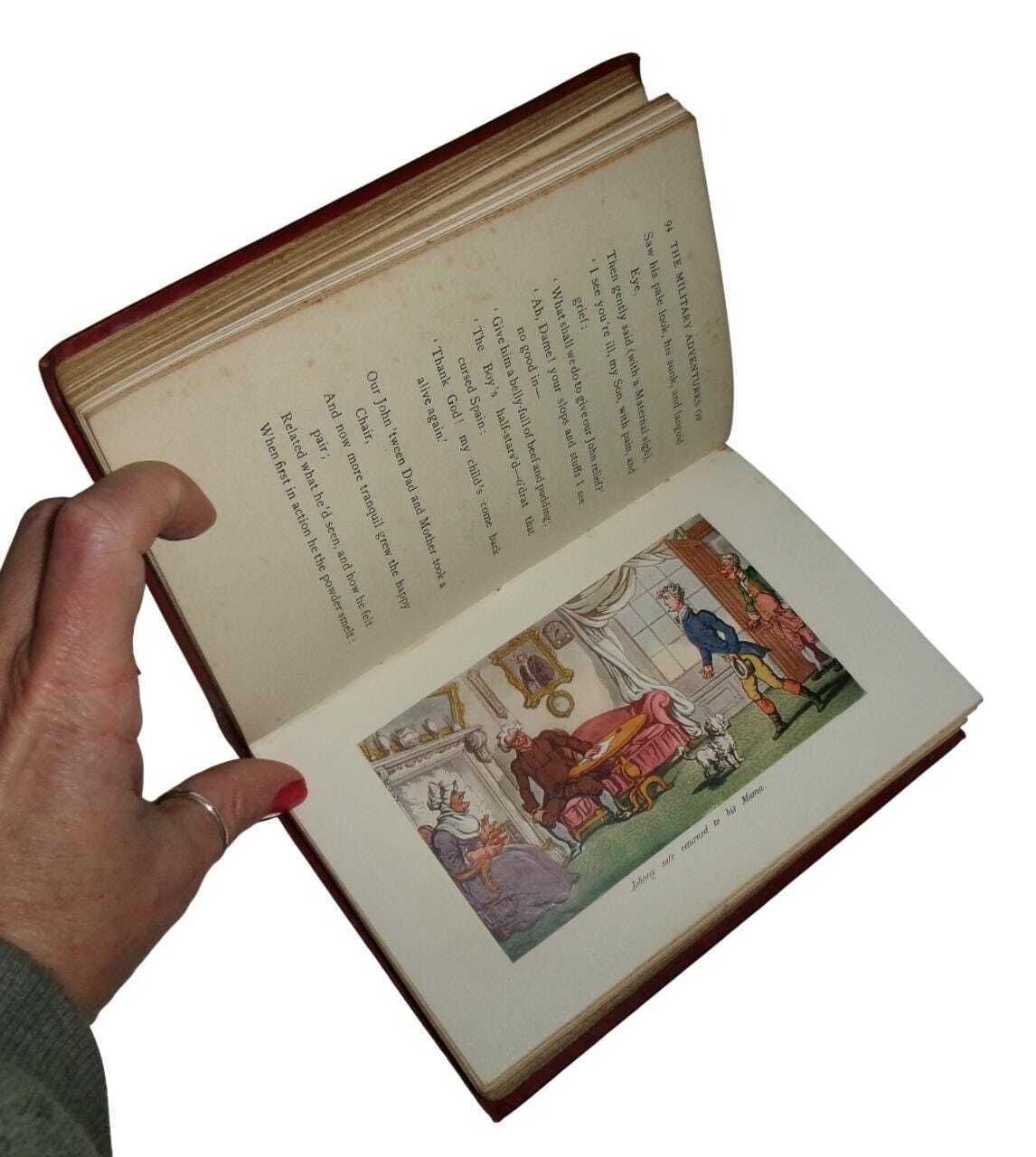 1904 The Military Adventures Of Johnny Newcome With T. Rowlandson Illustrations, Account Of His Campaign On The Peninsula, Antique Book photo vinterior
