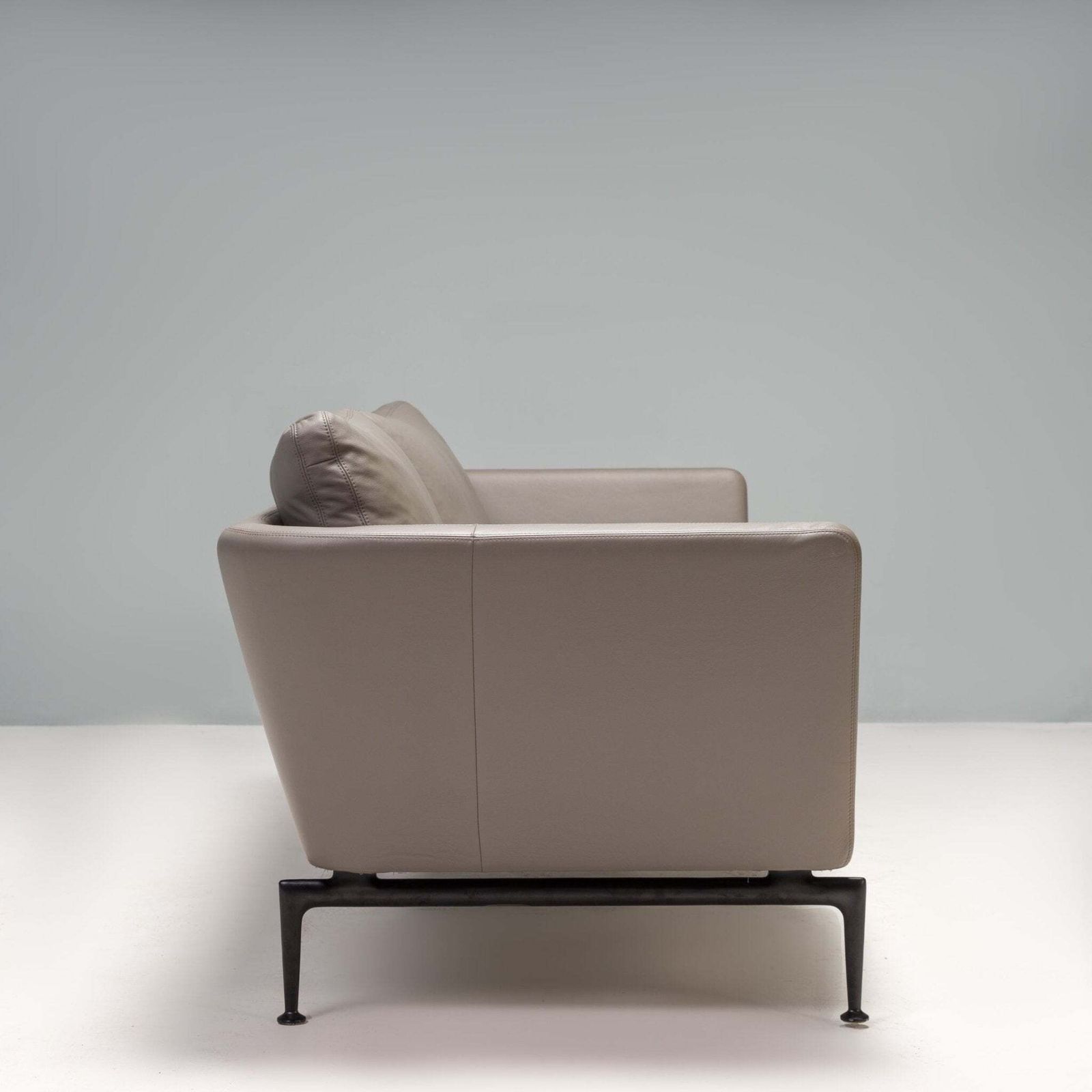 Vitra By Antonio Citterio Grey Leather Suita Three Seat Sofa, 2021 photo 3460.0