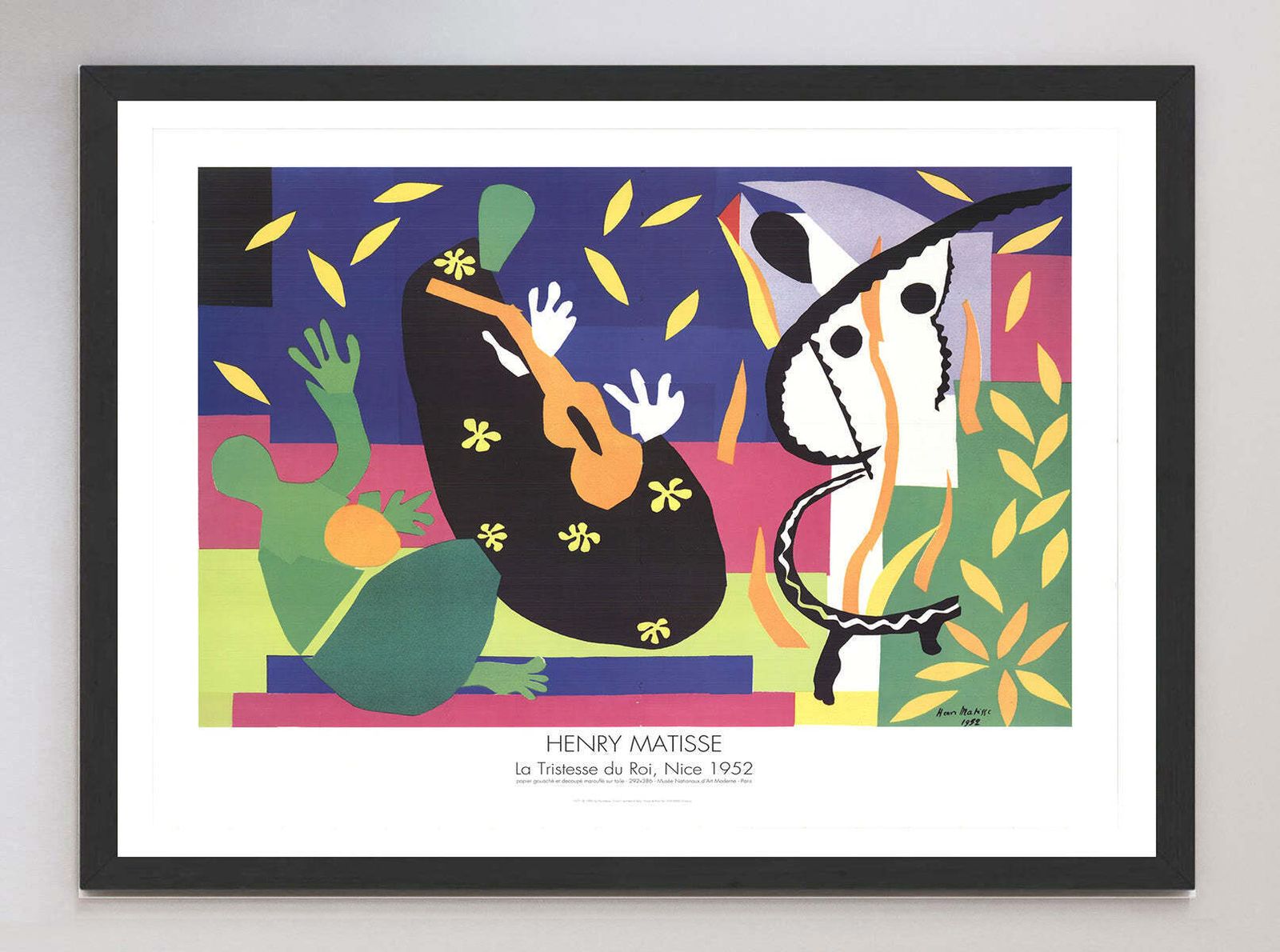 Henri Matisse   La Tristesse Du Roi   Nice Original Vintage Poster photo furniture