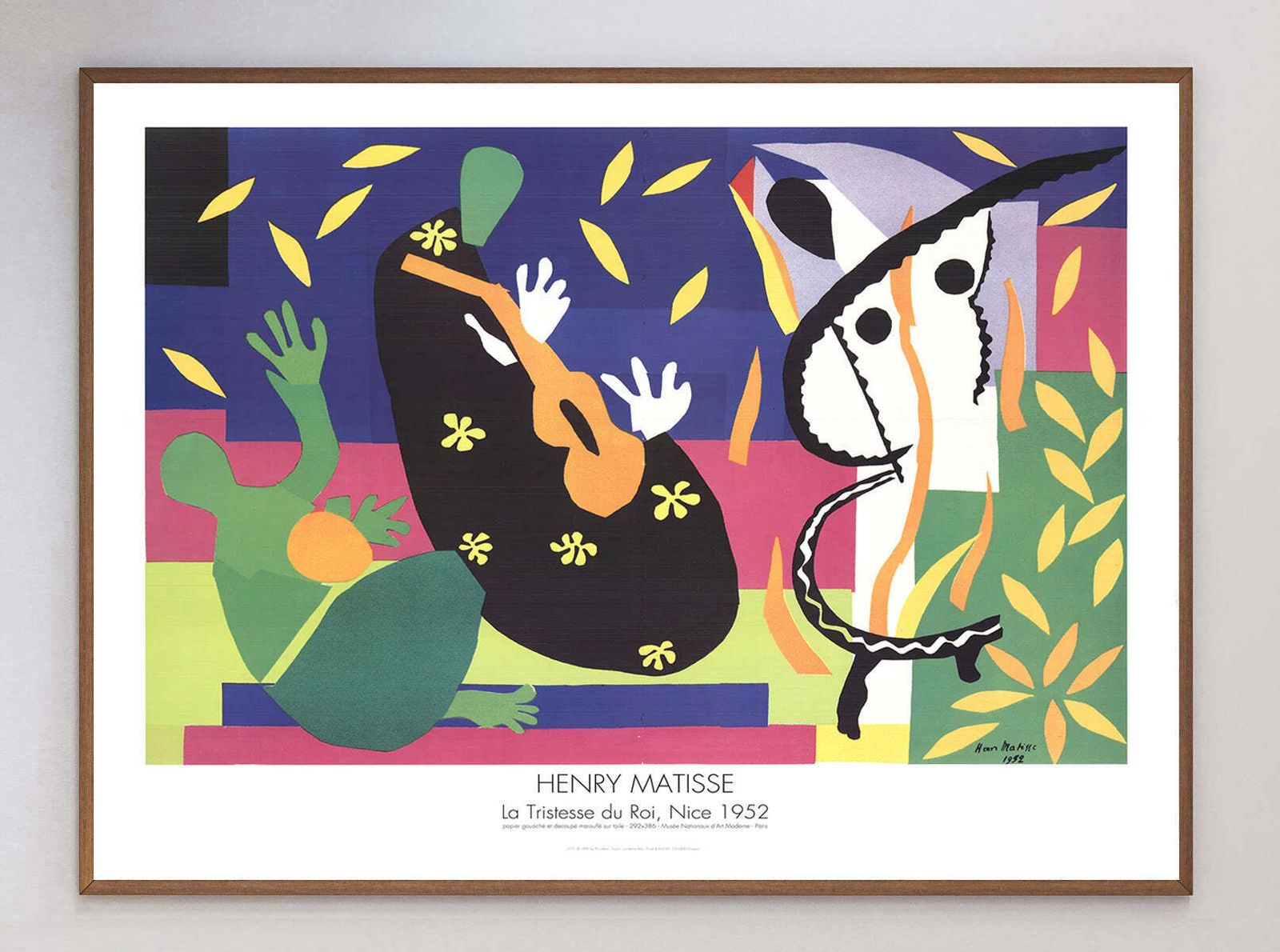 Henri Matisse   La Tristesse Du Roi   Nice Original Vintage Poster photo 383.0