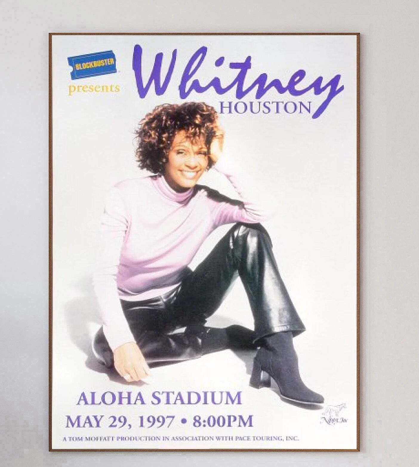 Whitney Houston   Hawaii Original Vintage Poster photo 218.0