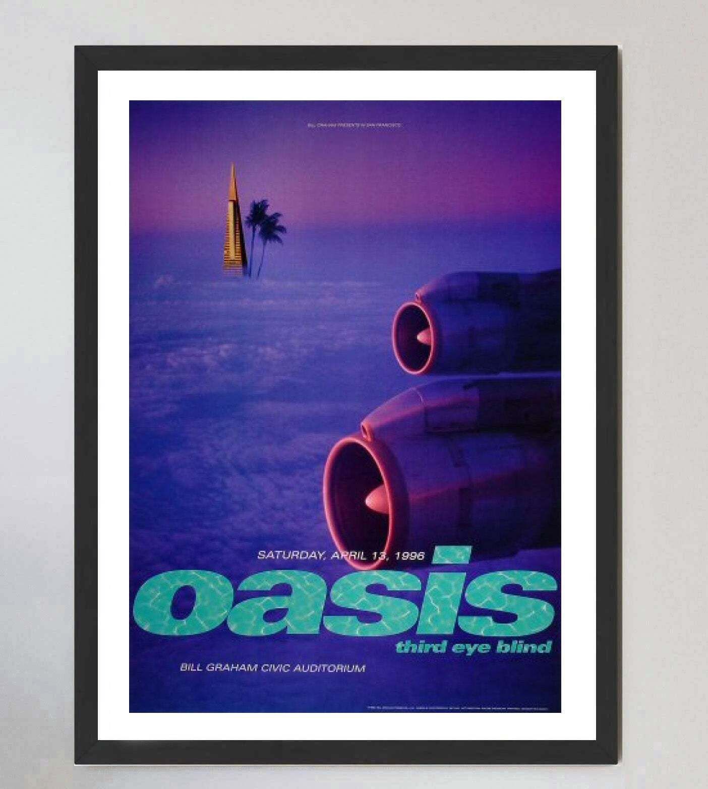 Oasis   San Francisco Original Vintage Poster photo furniture