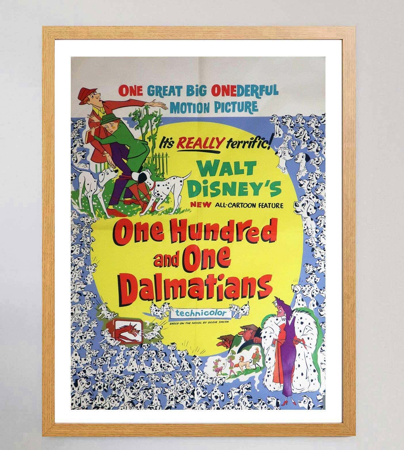 101 Dalmatians Original Vintage Poster photo Art