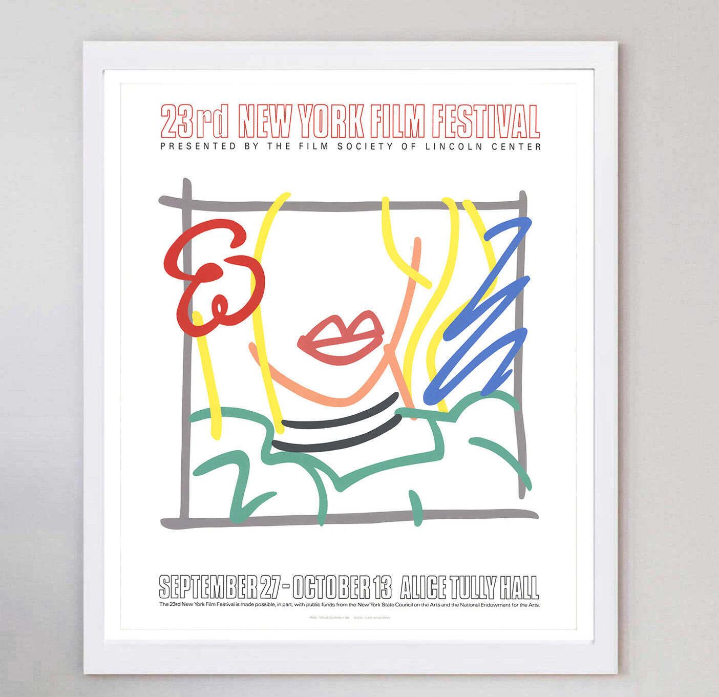 23rd New York Film Festival   Tom Wesselmann Original Vintage Poster photo for sale