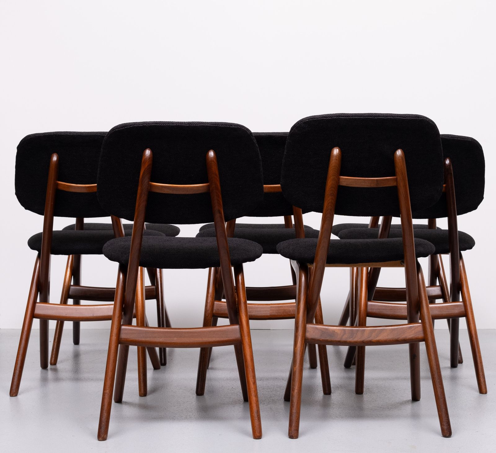photo buy Dutch Scissors Dining Chairs Louis By Van Teeffelen For Wébé, 1959, Set Of 8