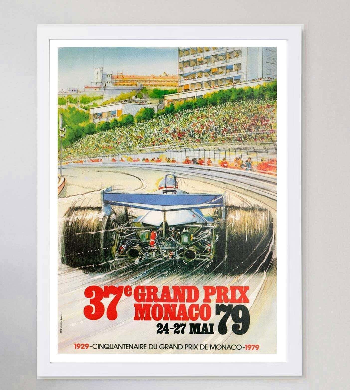1979 Monaco Grand Prix ,  Original Vintage Poster photo for sale