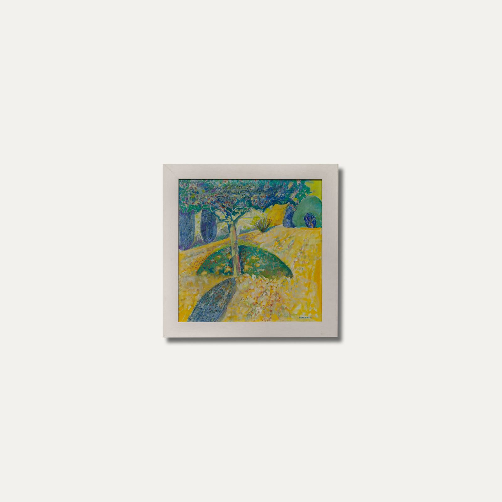Mary Chugg (1935 2024) Framed Contemporary Oil, My Garden: Shadow II photo buy