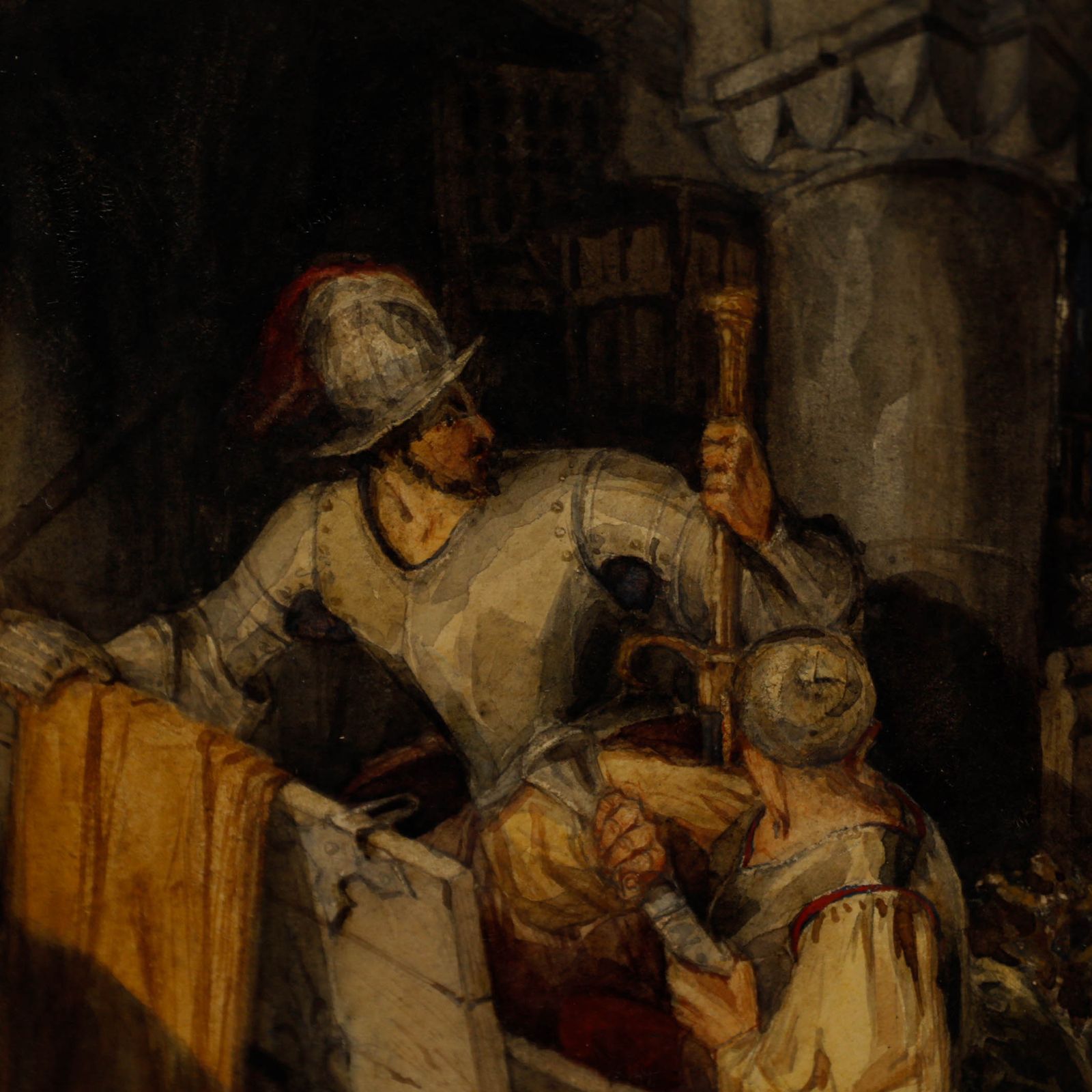 Follower Of Rosetti  1874 Watercolour, The Loot photo Art