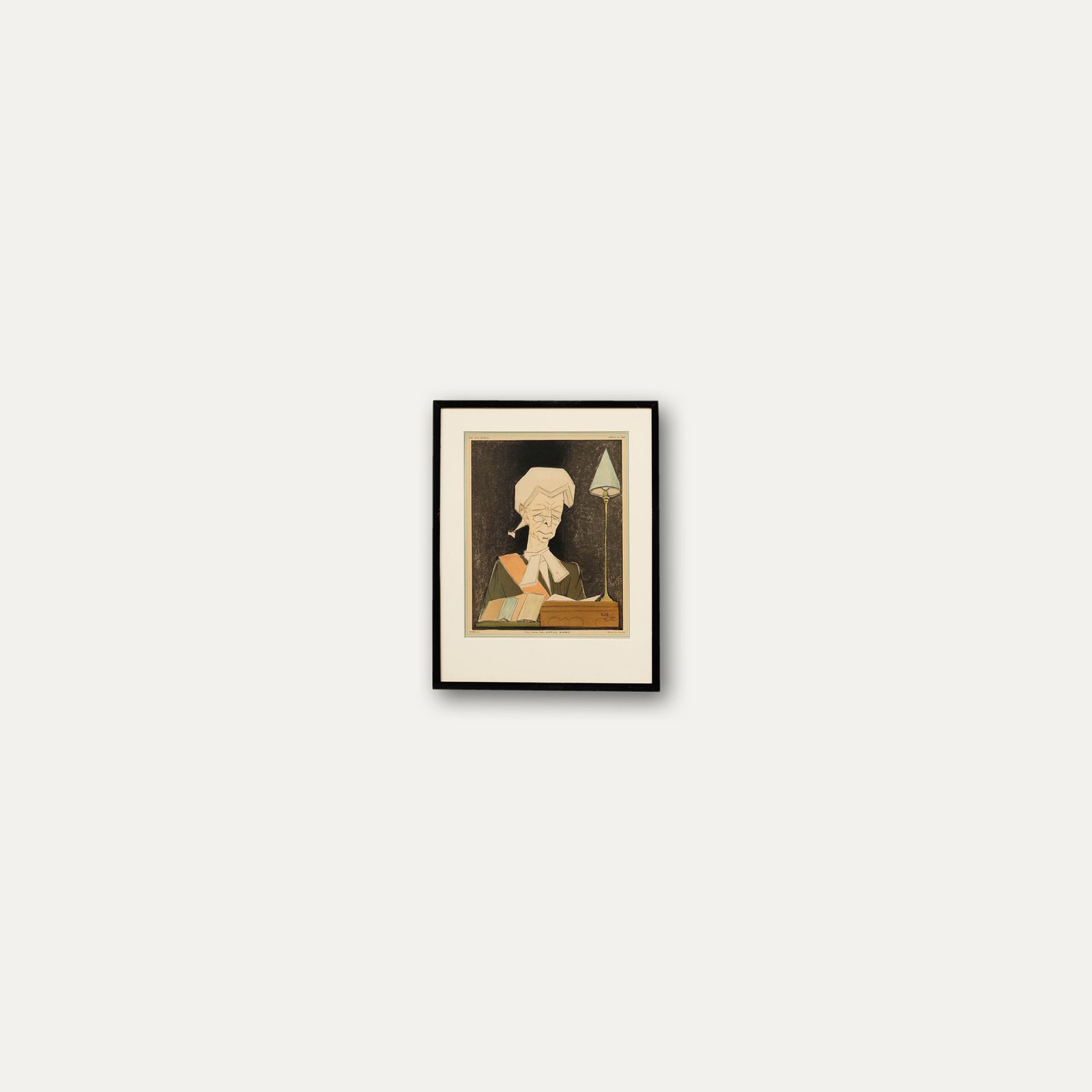 Edmond Xavier Kapp (1890 1978) 1924 Silkscreen, The Hon. Mr Justice Avory photo buy
