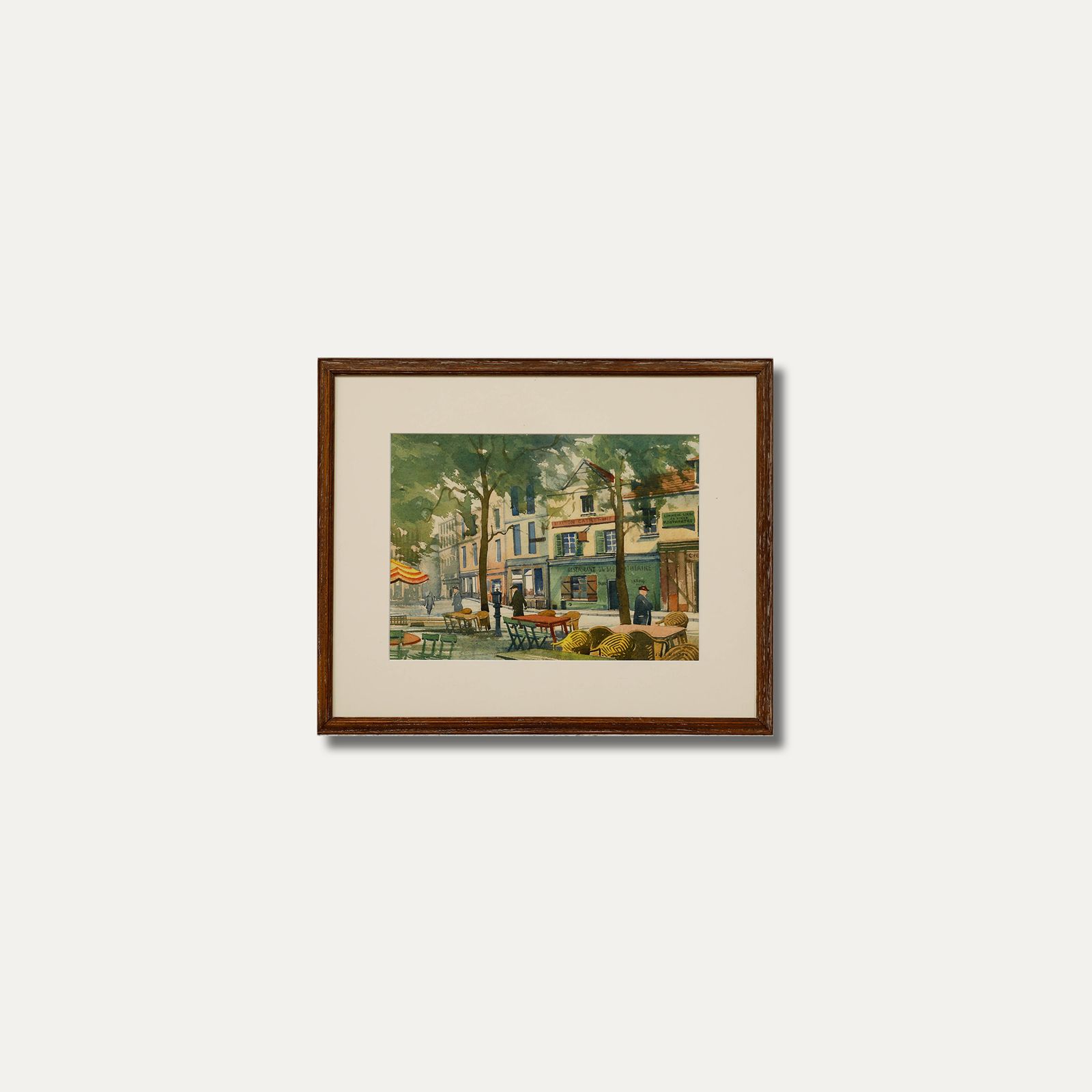 John Weston Early 20th Century Watercolour, Old Montmartre photo vintage