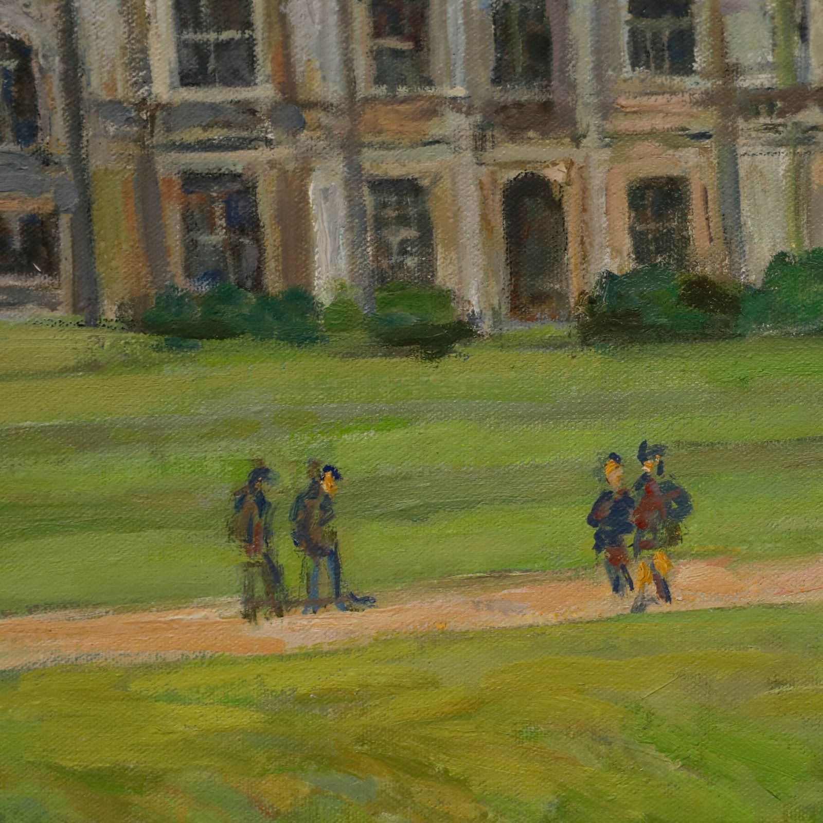 Simon Goldberg (1916 2002) 20th Century Oil, St John's College, Cambridge photo Art