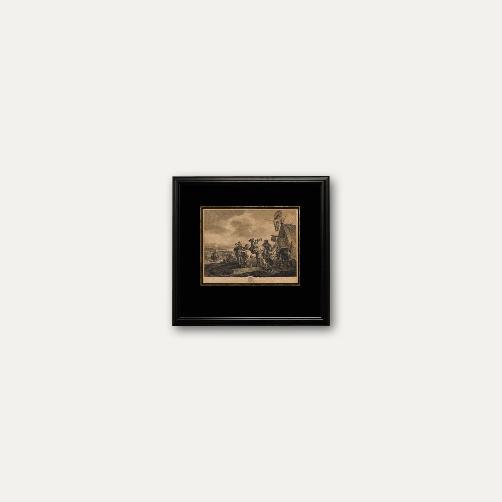 Pierre François Beaumont (1719 1777) Engraving, Cavalry At A Sutler's Booth photo vinterior