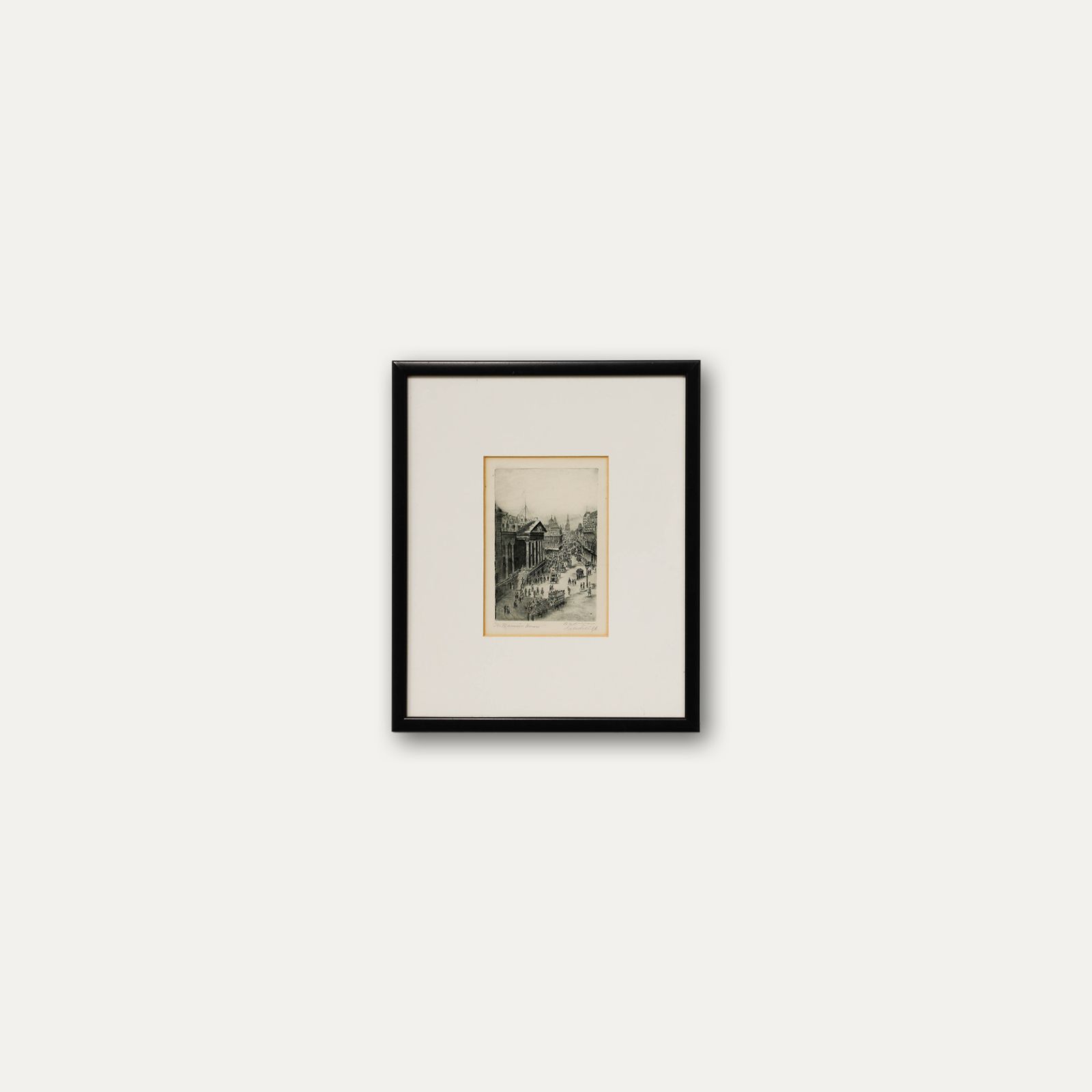 Nicol Laidlaw Ra (1886 1929) Framed Etching, The Mansion House photo buy