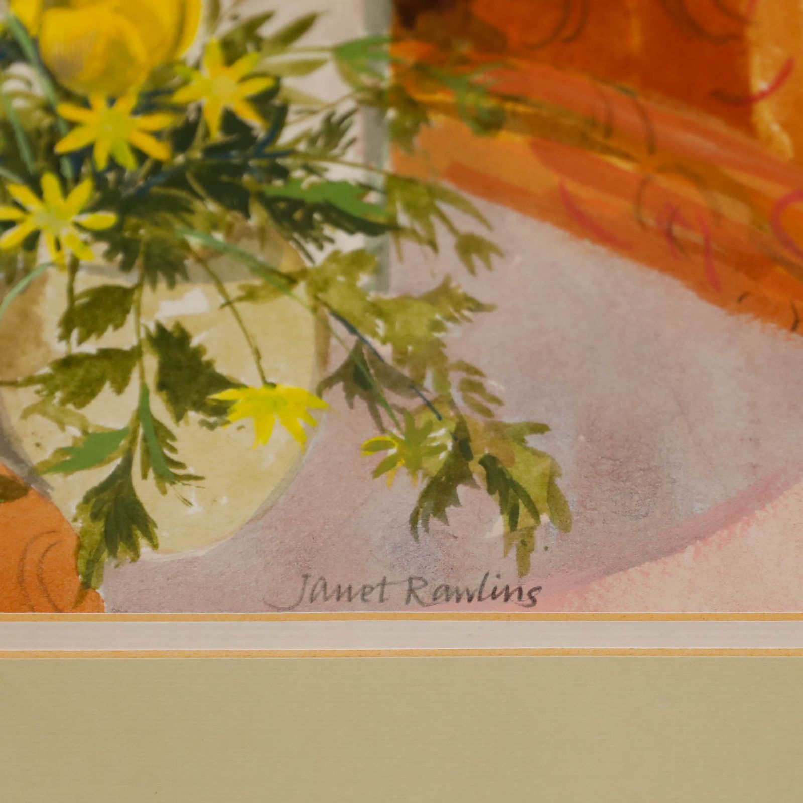 Janet Rawlins  20th Century Watercolour, Flowers Of Spring photo vinterior