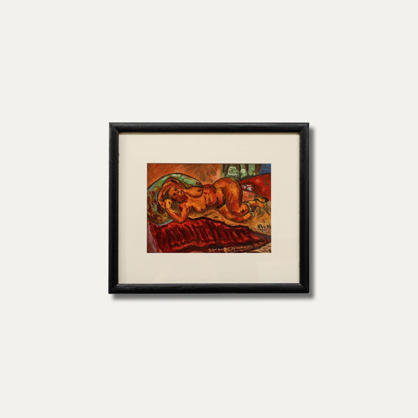A. L.  Mid 20th Century Oil, Homage To Matthew Smith photo buy