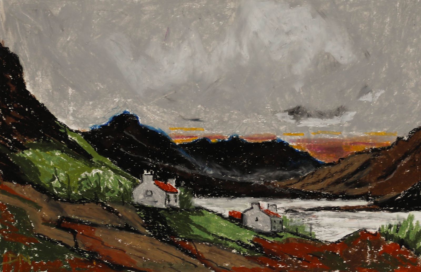 Daniel Nichols Contemporary Pastel, Life By The Loch