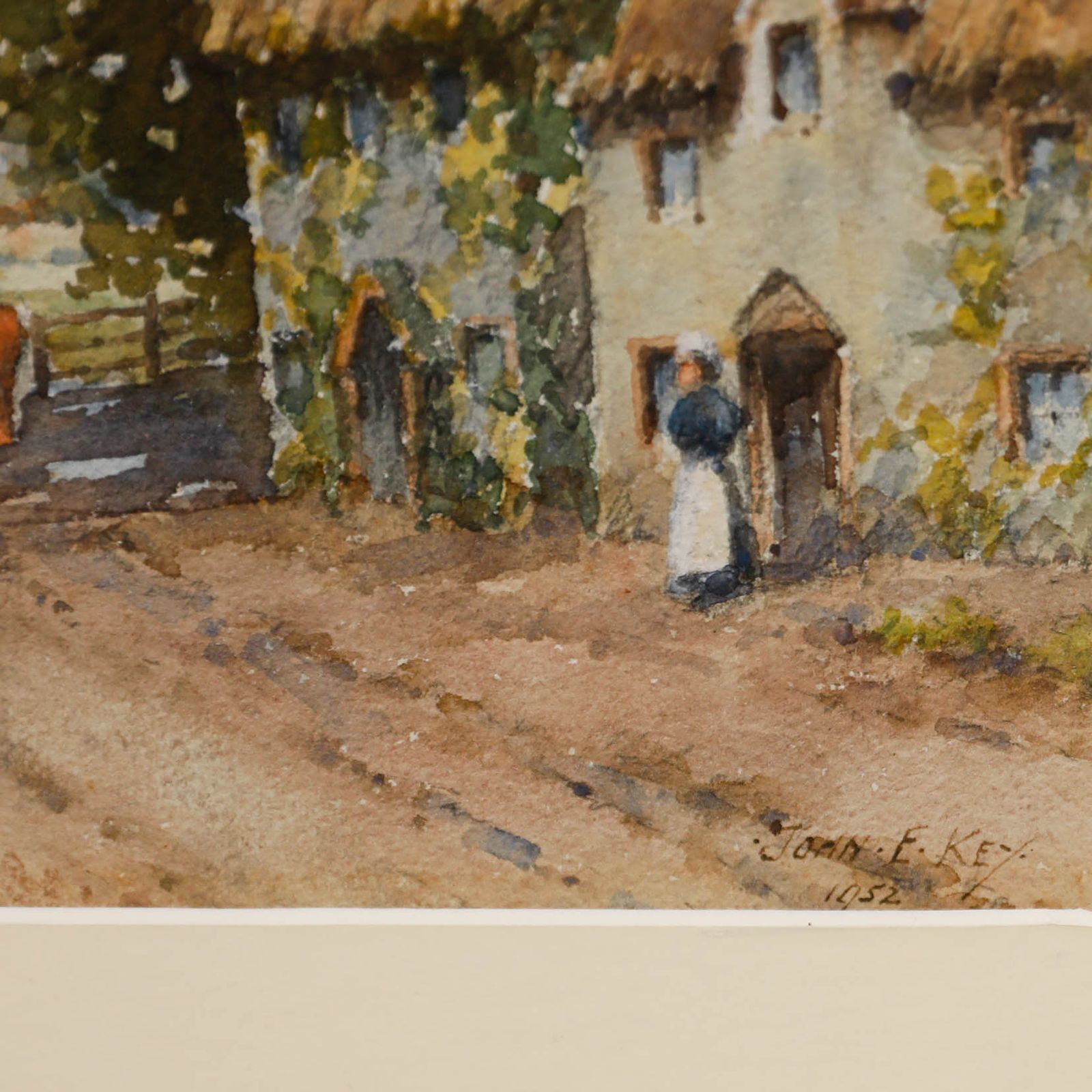 John E. Key Framed Mid 20th Century Watercolour, Heading Out To Pasture photo buy