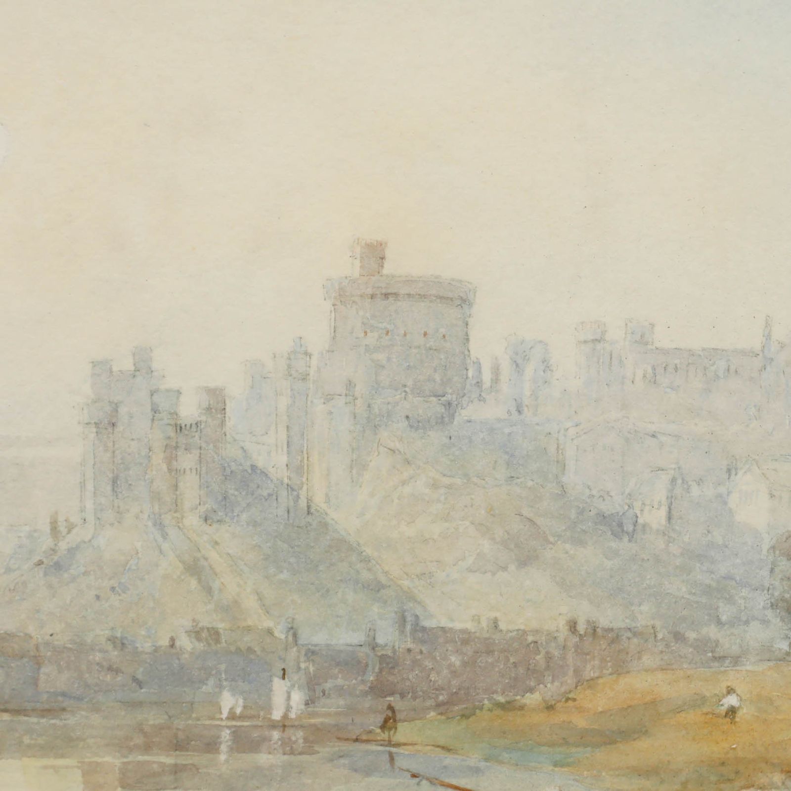 Attrib. James Baker Pyne (1800 1870) 1936 Watercolour, Windsor Castle photo vinterior