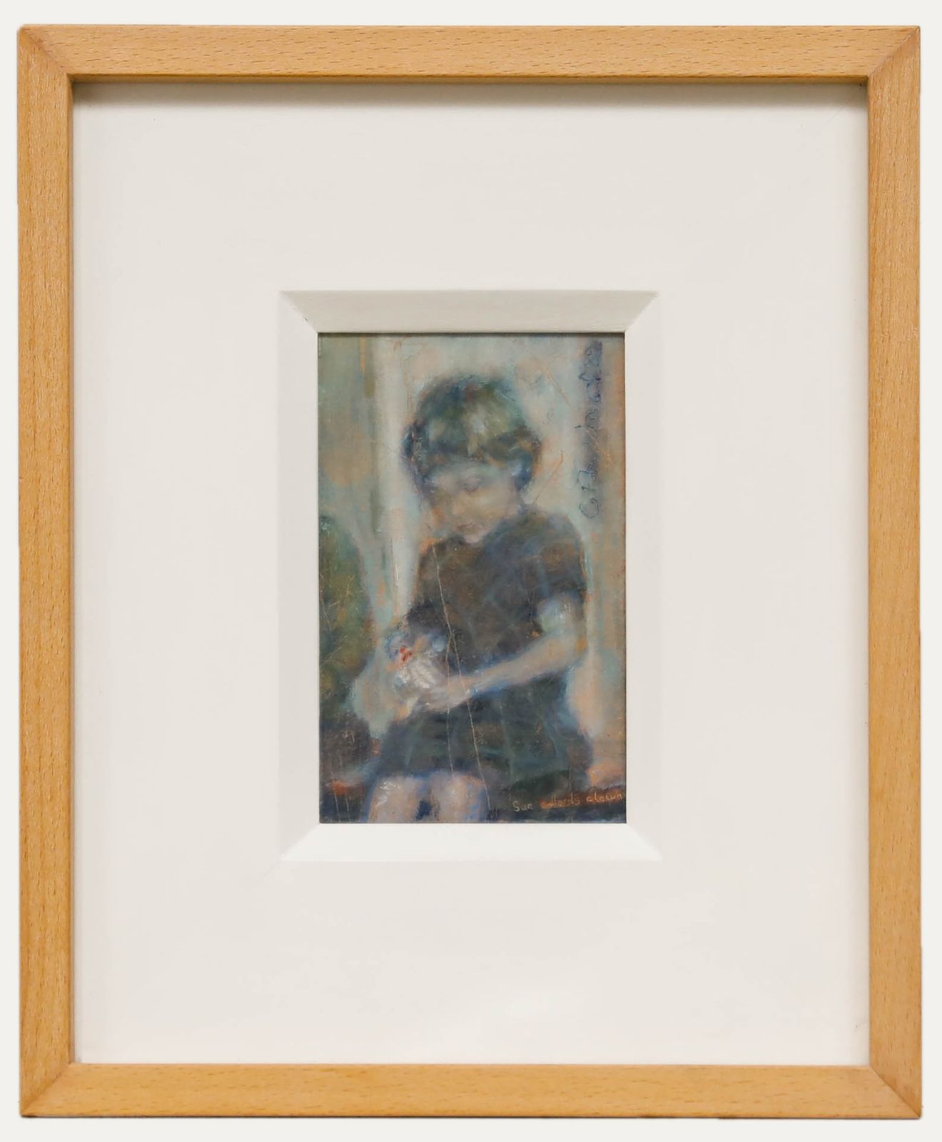 Colin Vincent Framed 20th Century Tempera, Sue Collects Clowns.