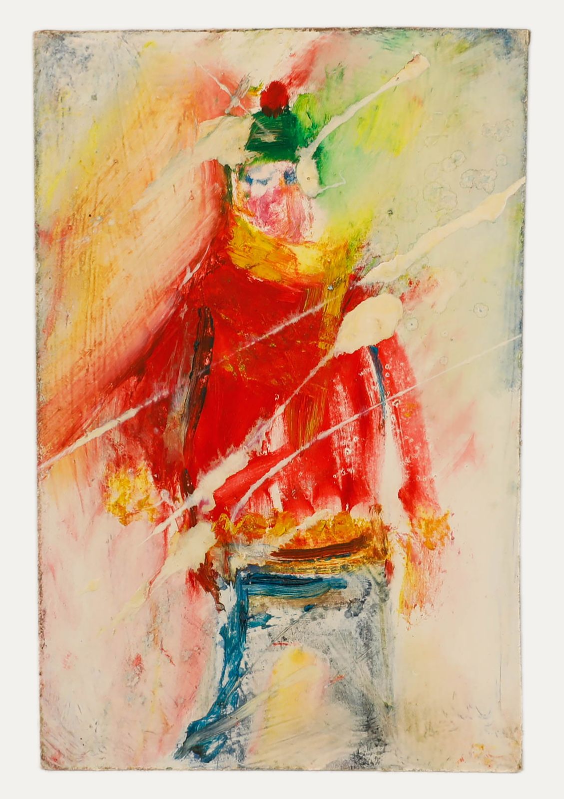 Sven Berlin (1911 1999) Oil, The Green Bobble Hat photo furniture