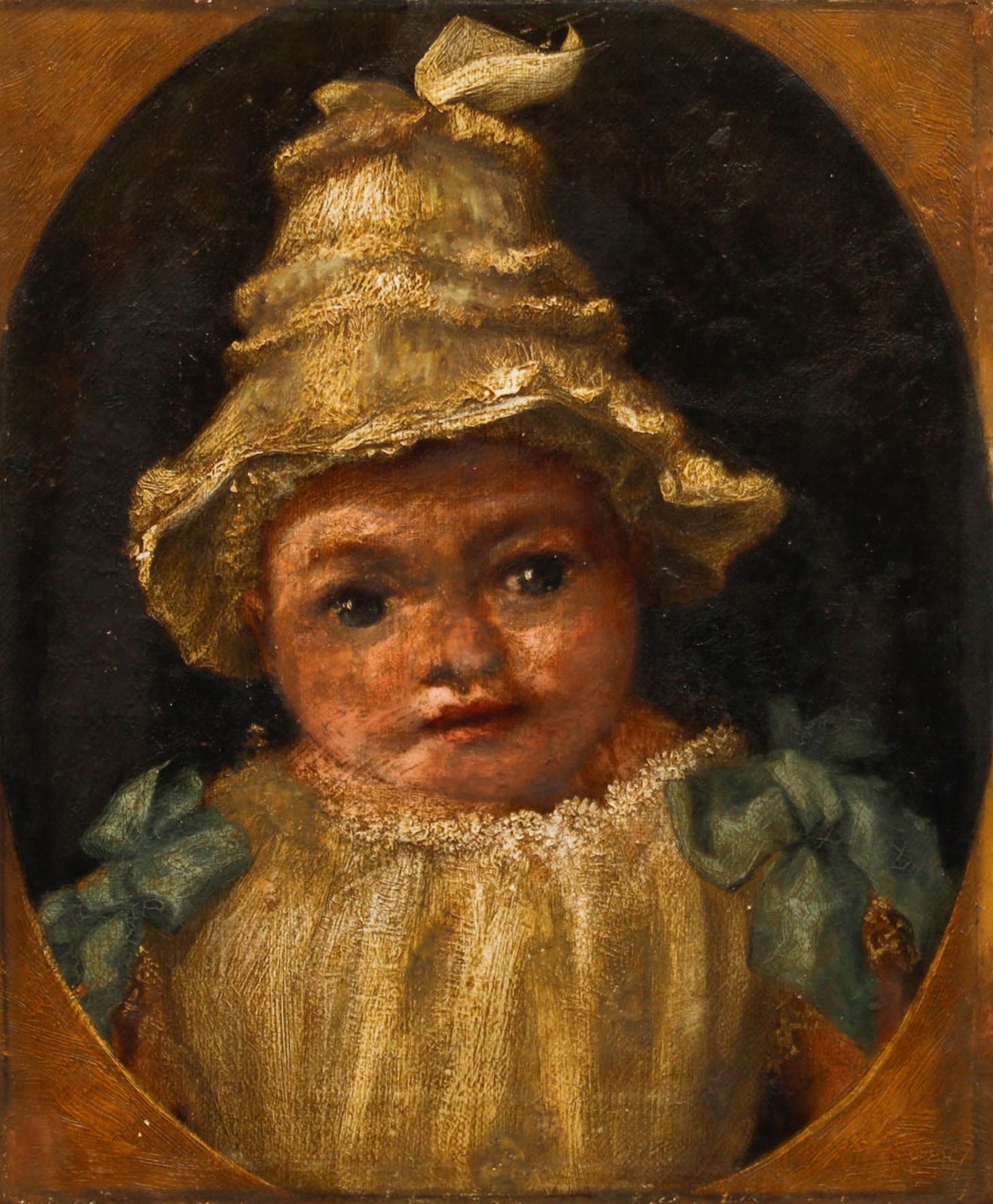 Early 19th Century Oil Portrait Of A Child photo furniture