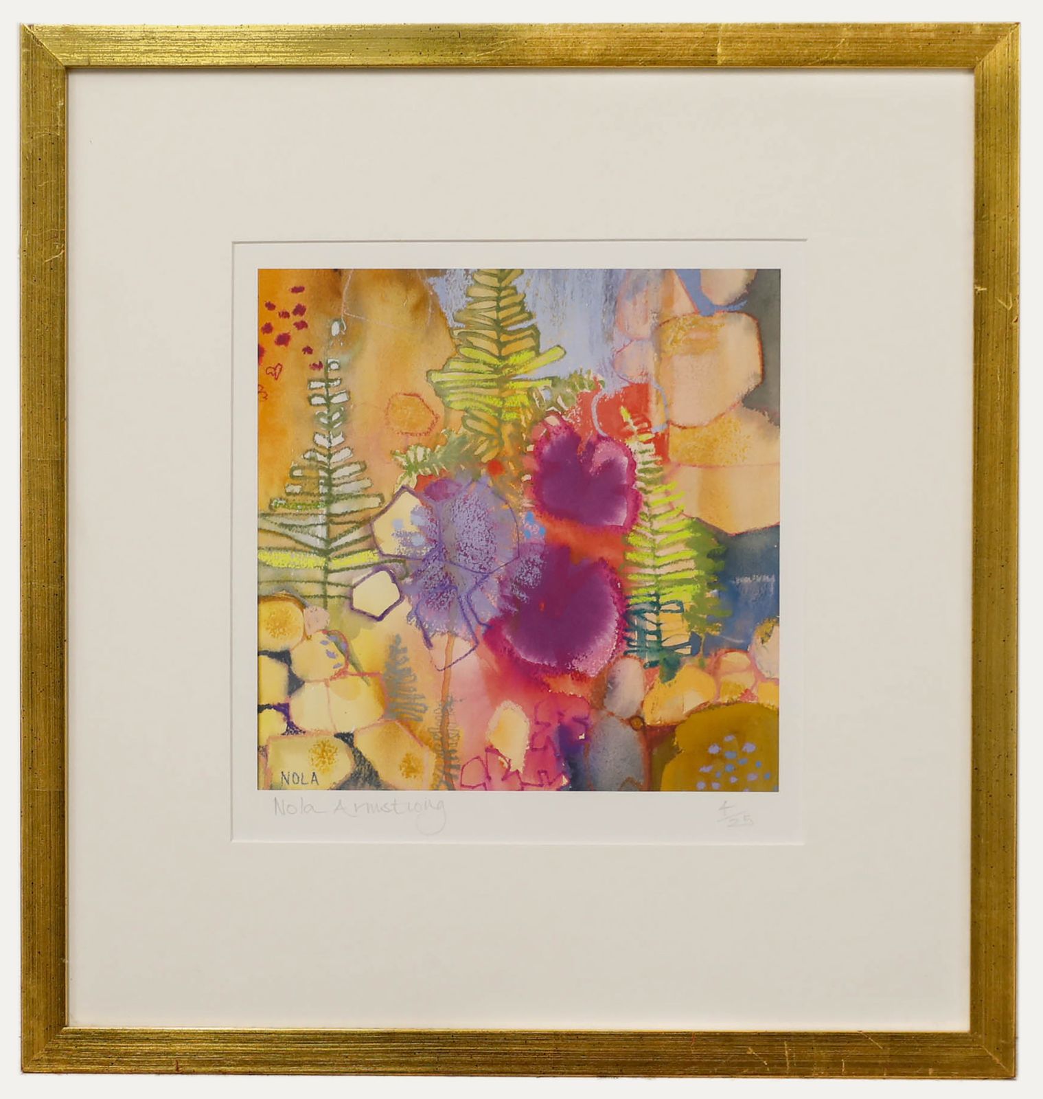 Nola Armstrong 20th Century Giclee, Flowers On Copper Mountain