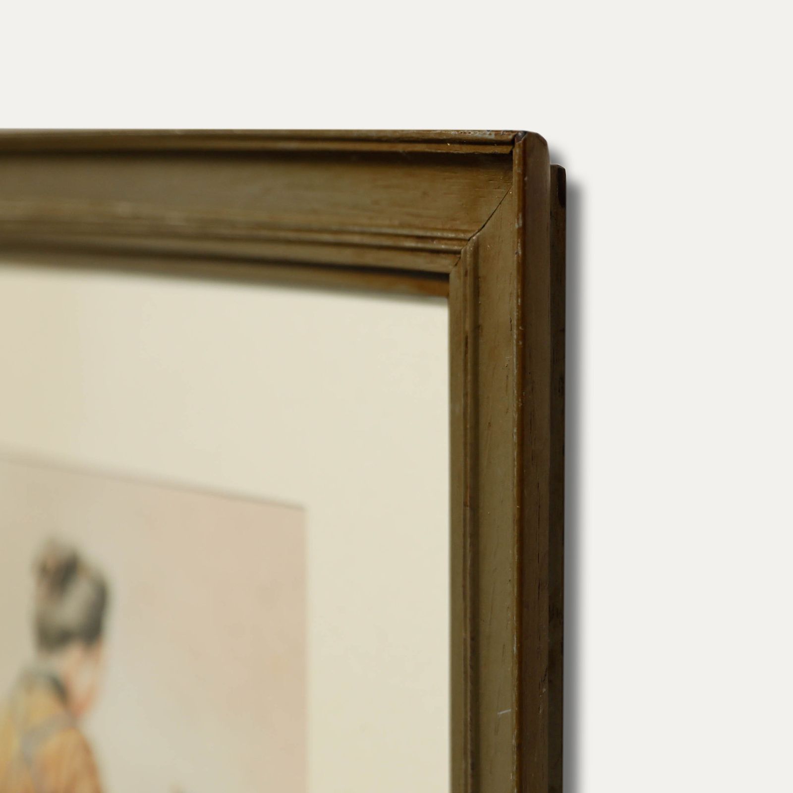 Japanese School Mid 20th Century Watercolour Mother And Daughter photo 129.0